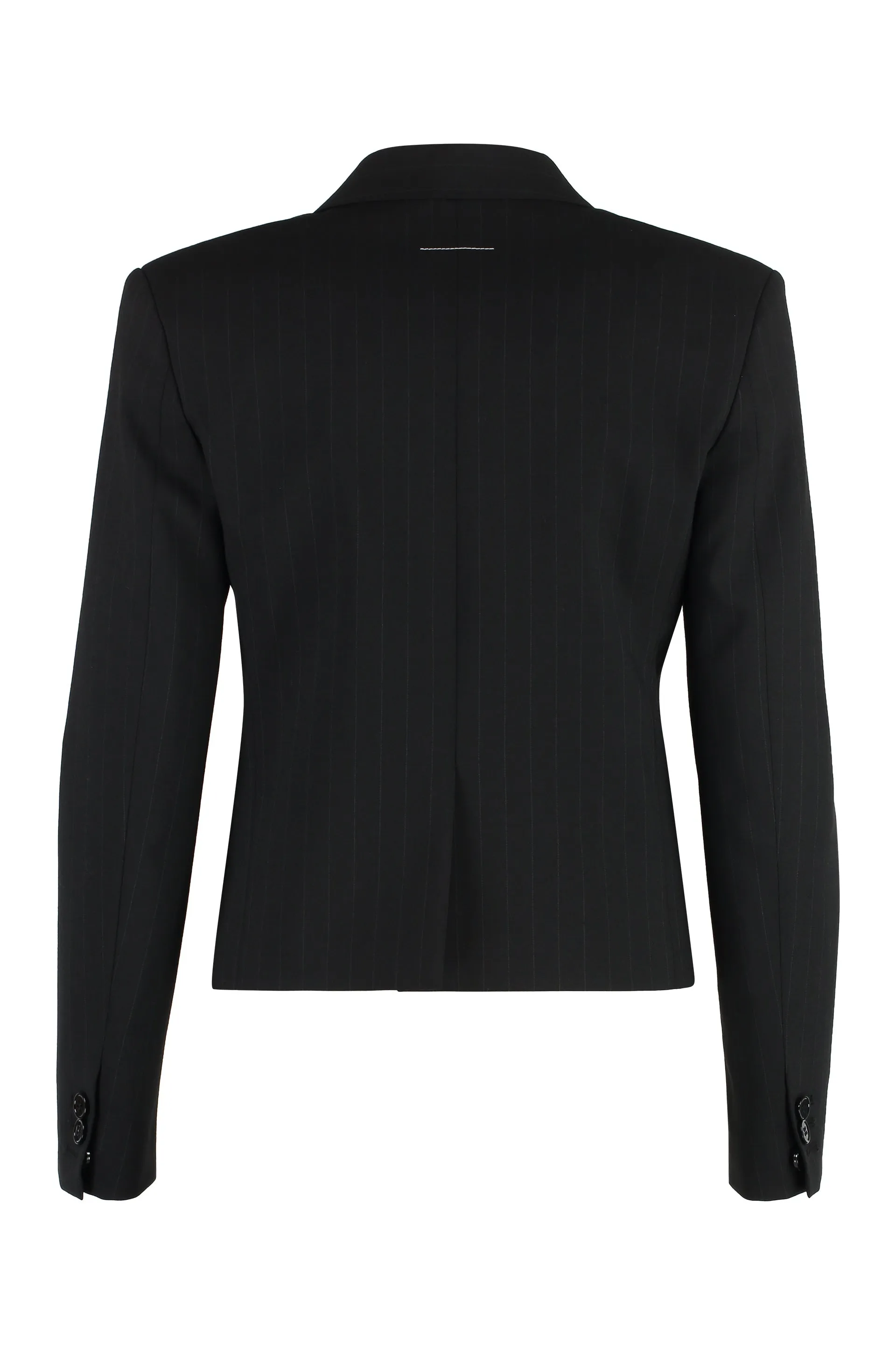 Single-Breasted Pin-Striped Jacket sold by Lord & Taylor product image thumbnail 2