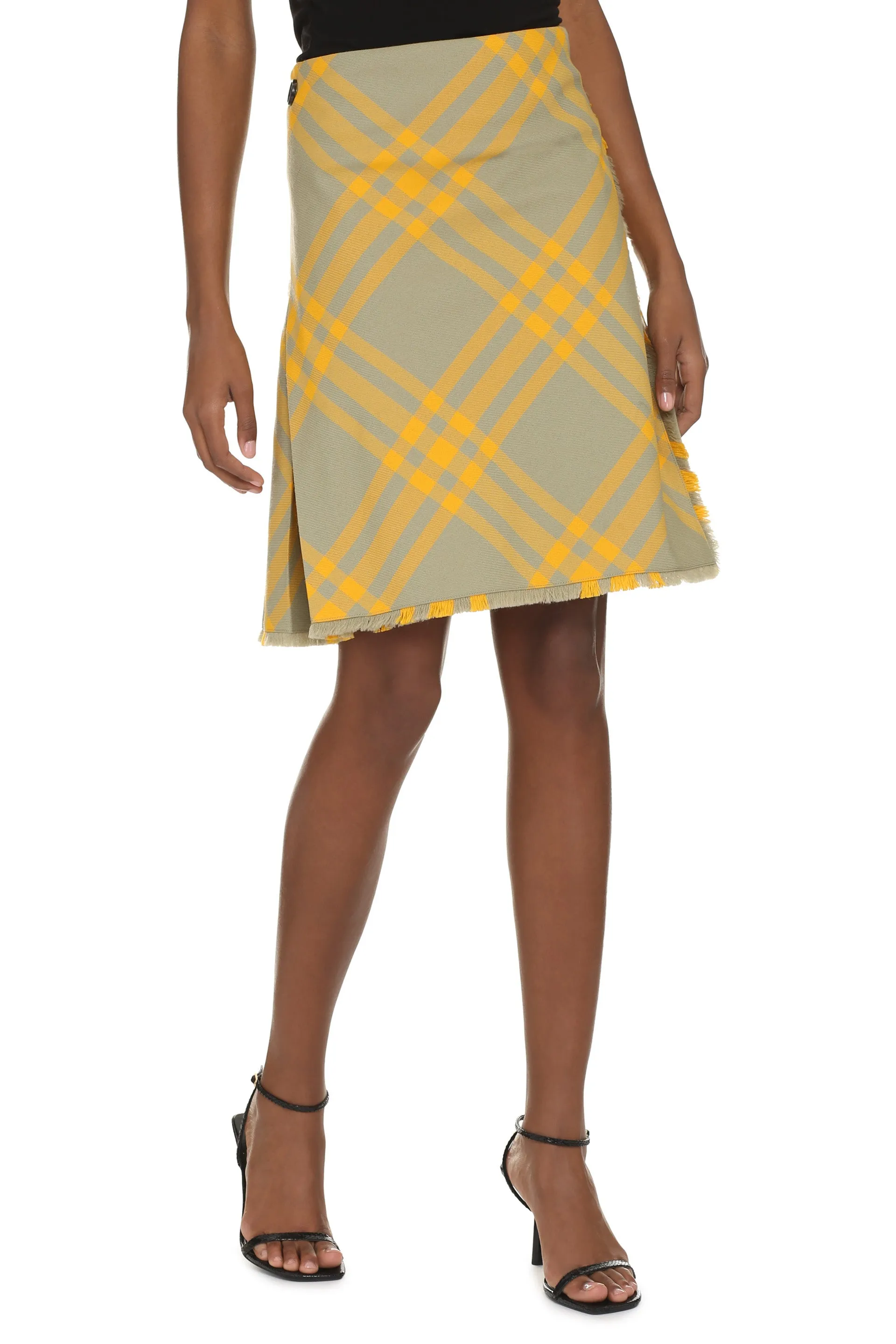 Checked Wrap Skirt sold by Lord & Taylor product image thumbnail 3