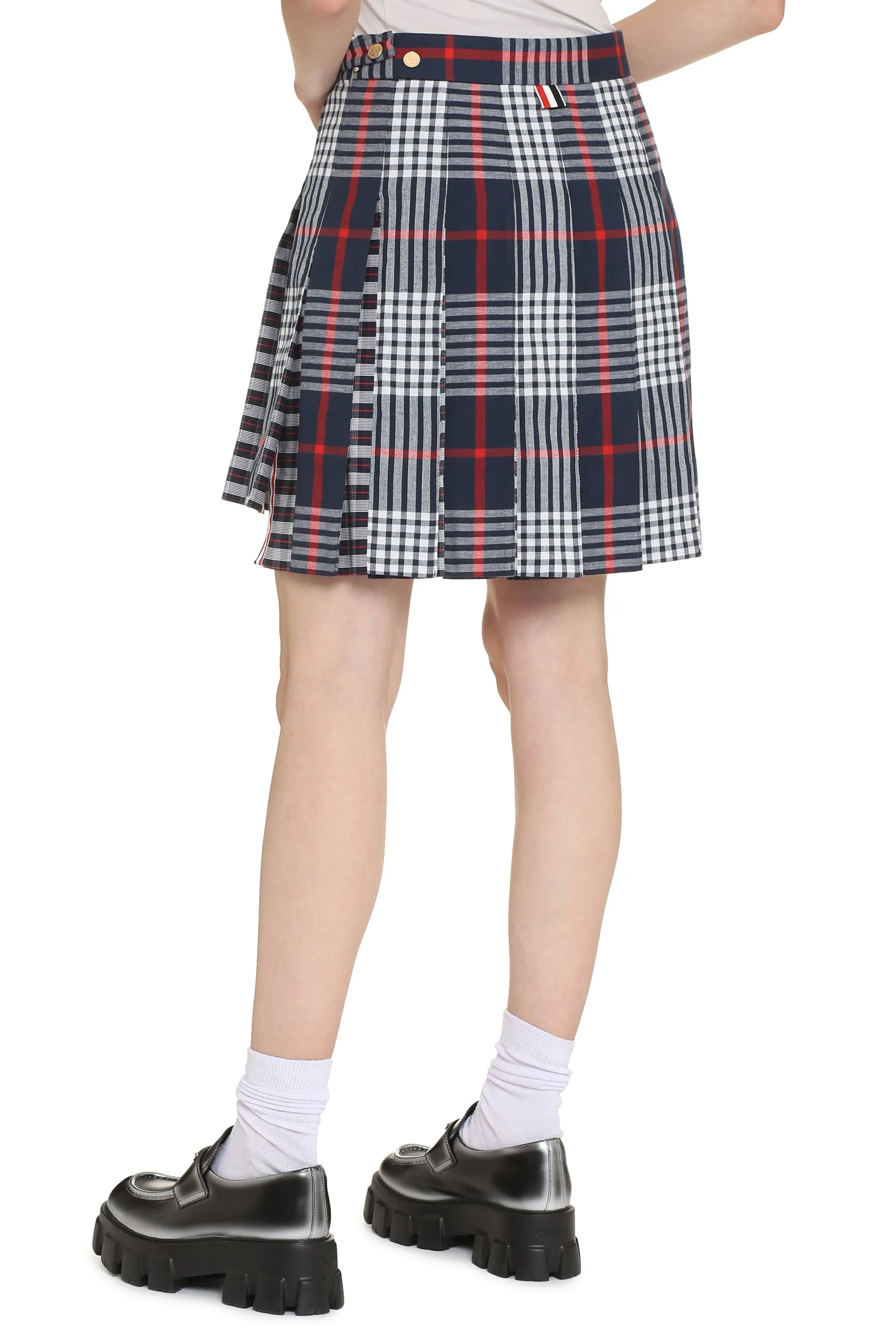 Pleated Check Mini Skirt sold by Lord & Taylor product image thumbnail 4