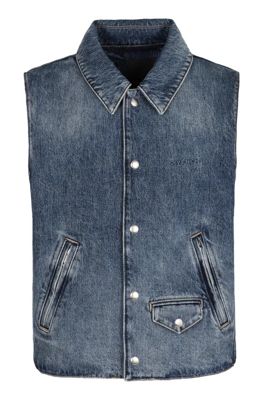 Denim Vest sold by Lord & Taylor