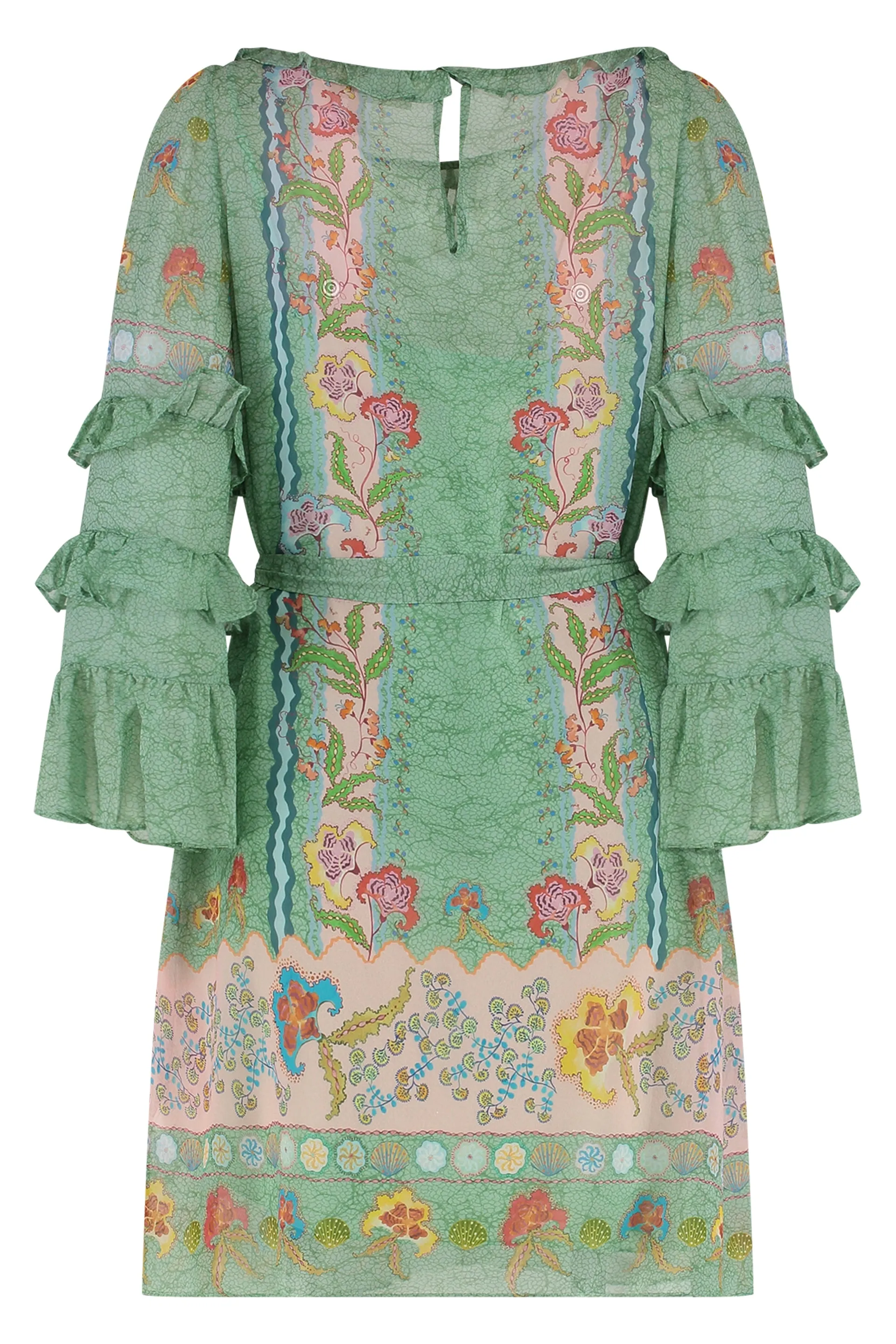 Green Printed Silk Dress sold by Lord & Taylor product image thumbnail 2
