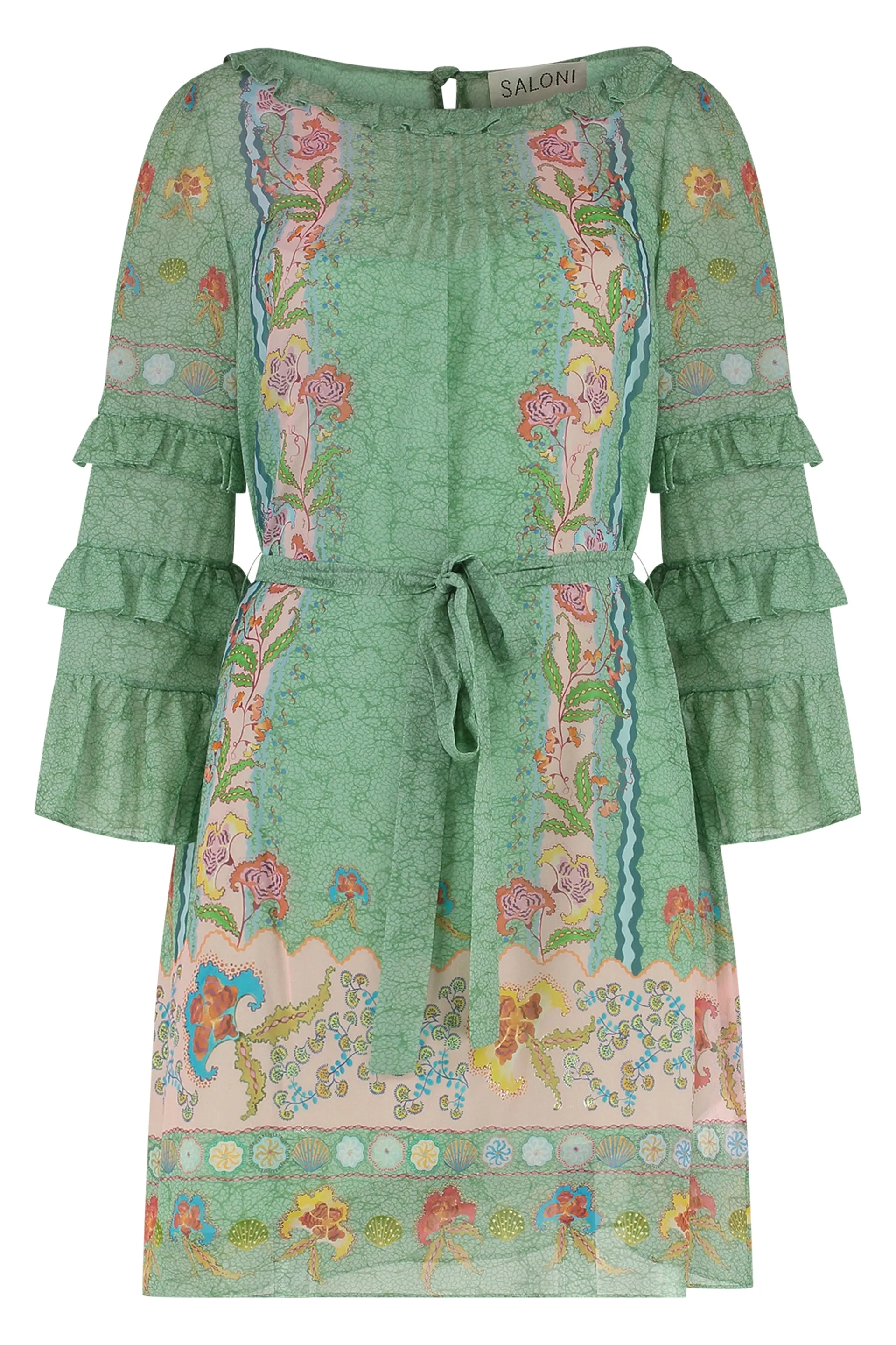 Green Printed Silk Dress sold by Lord & Taylor