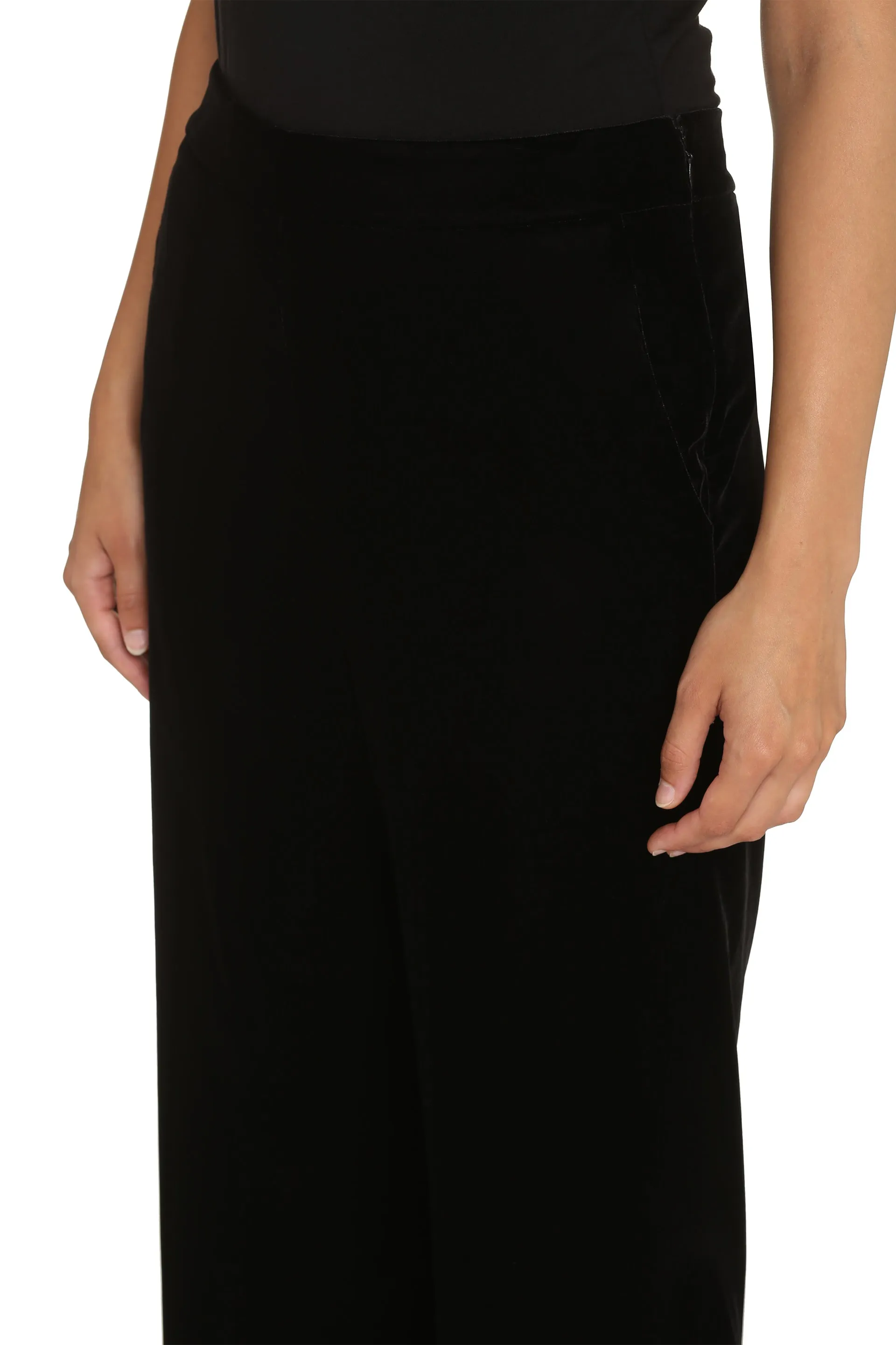 Velvet Wide-Leg Trousers sold by Lord & Taylor product image thumbnail 5