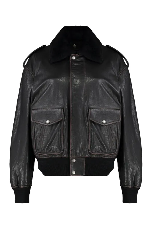 Lambskin Bomber Jacket sold by Lord & Taylor