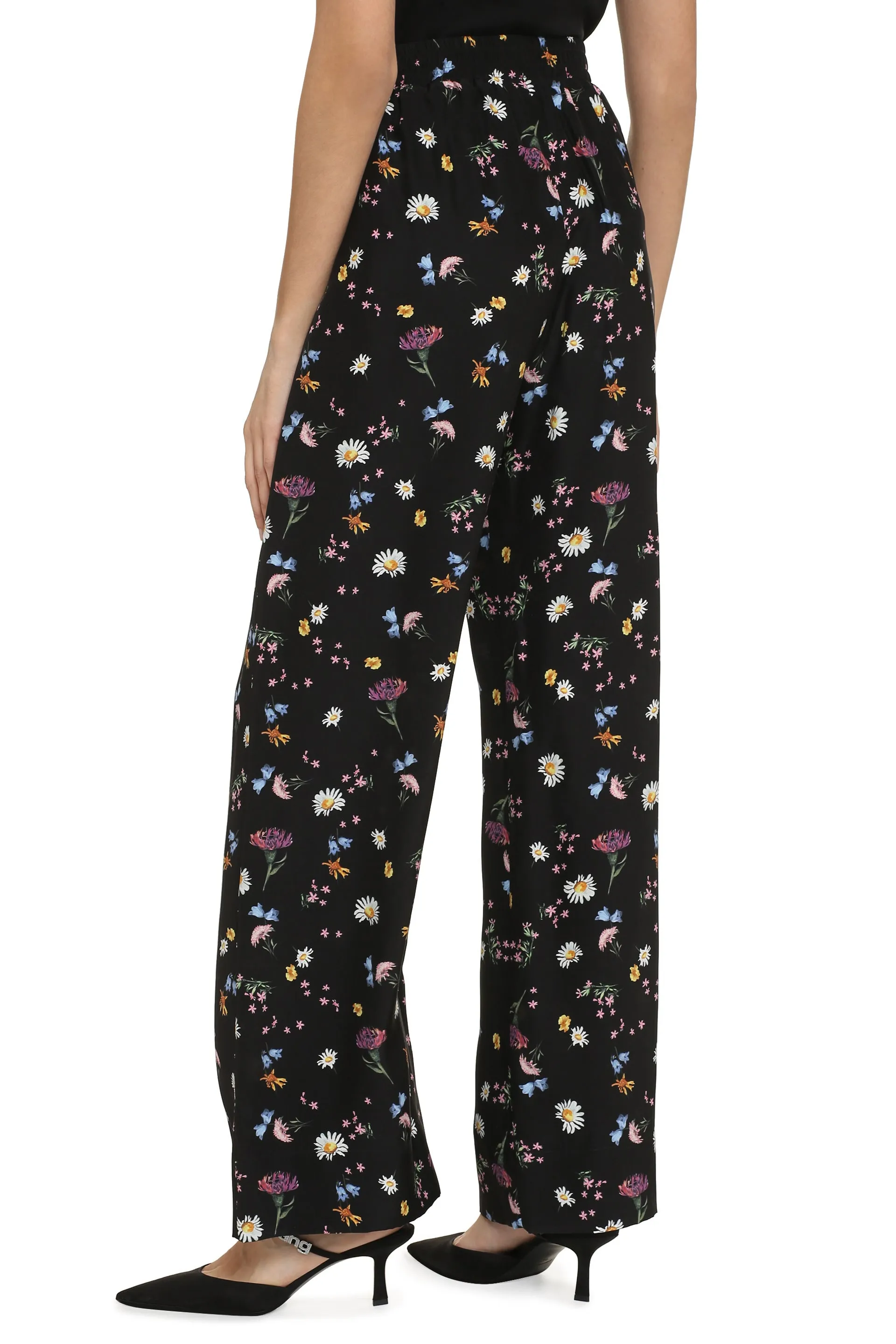 Printed Silk Straight Trousers sold by Lord & Taylor product image thumbnail 4