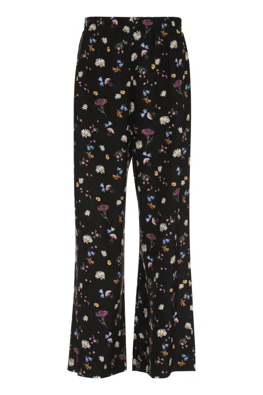 Printed Silk Straight Trousers sold by Lord & Taylor
