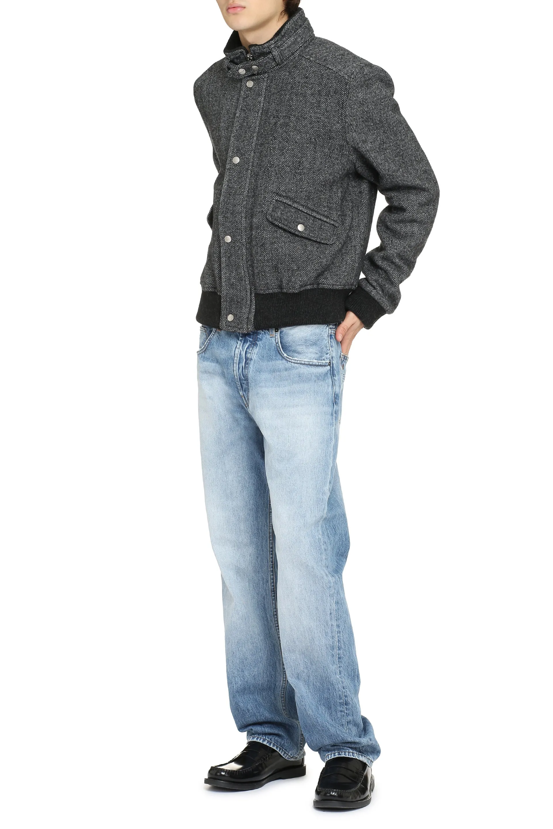Peter Wool Bomber Jacket sold by Lord & Taylor product image thumbnail 3