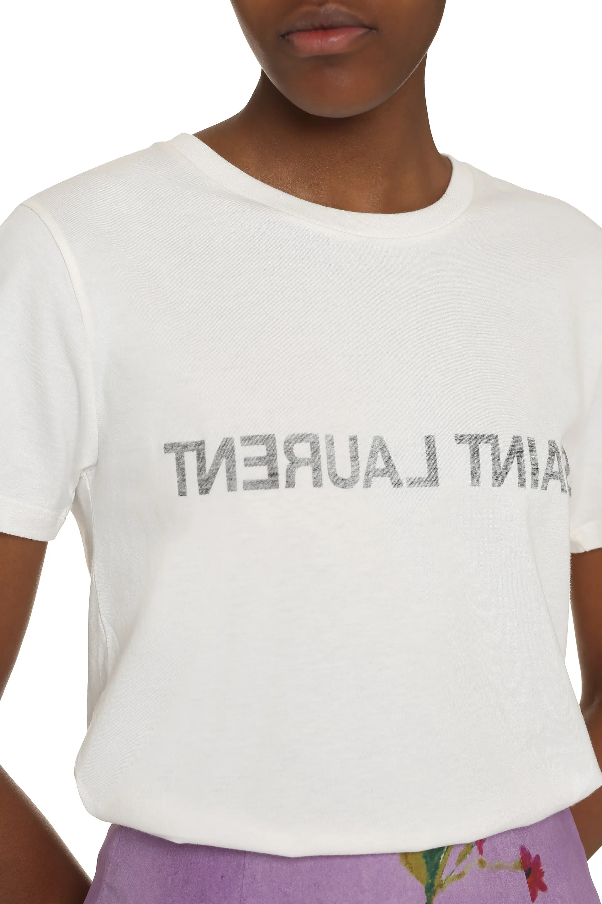 Printed Cotton T-Shirt sold by Lord & Taylor product image thumbnail 4