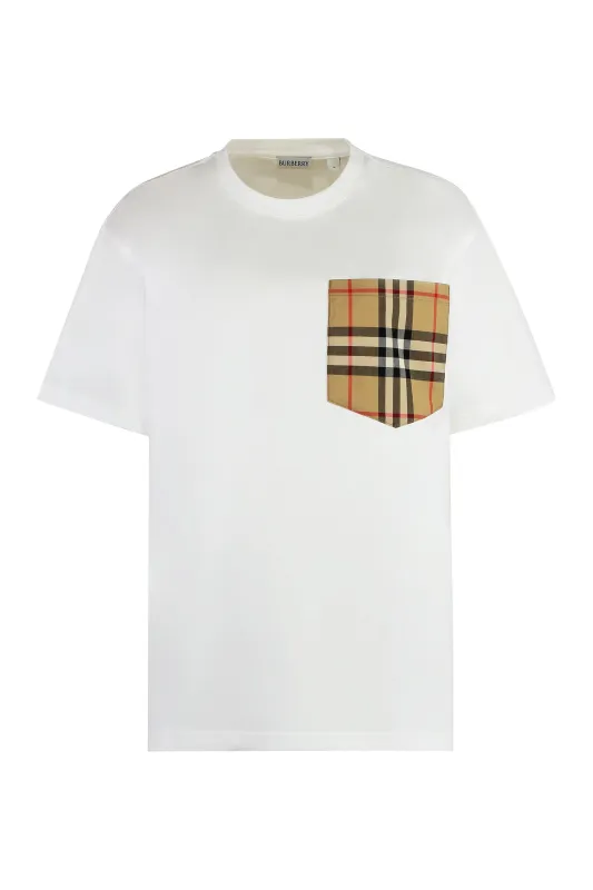 Cotton Crew-Neck T-Shirt made by Burberry