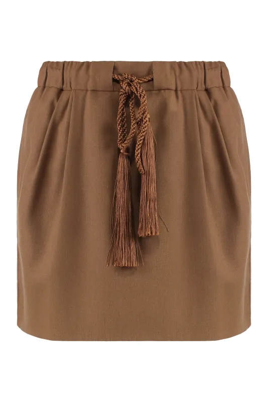 Tabarin Wool Blend Mini Skirt sold by Lord & Taylor