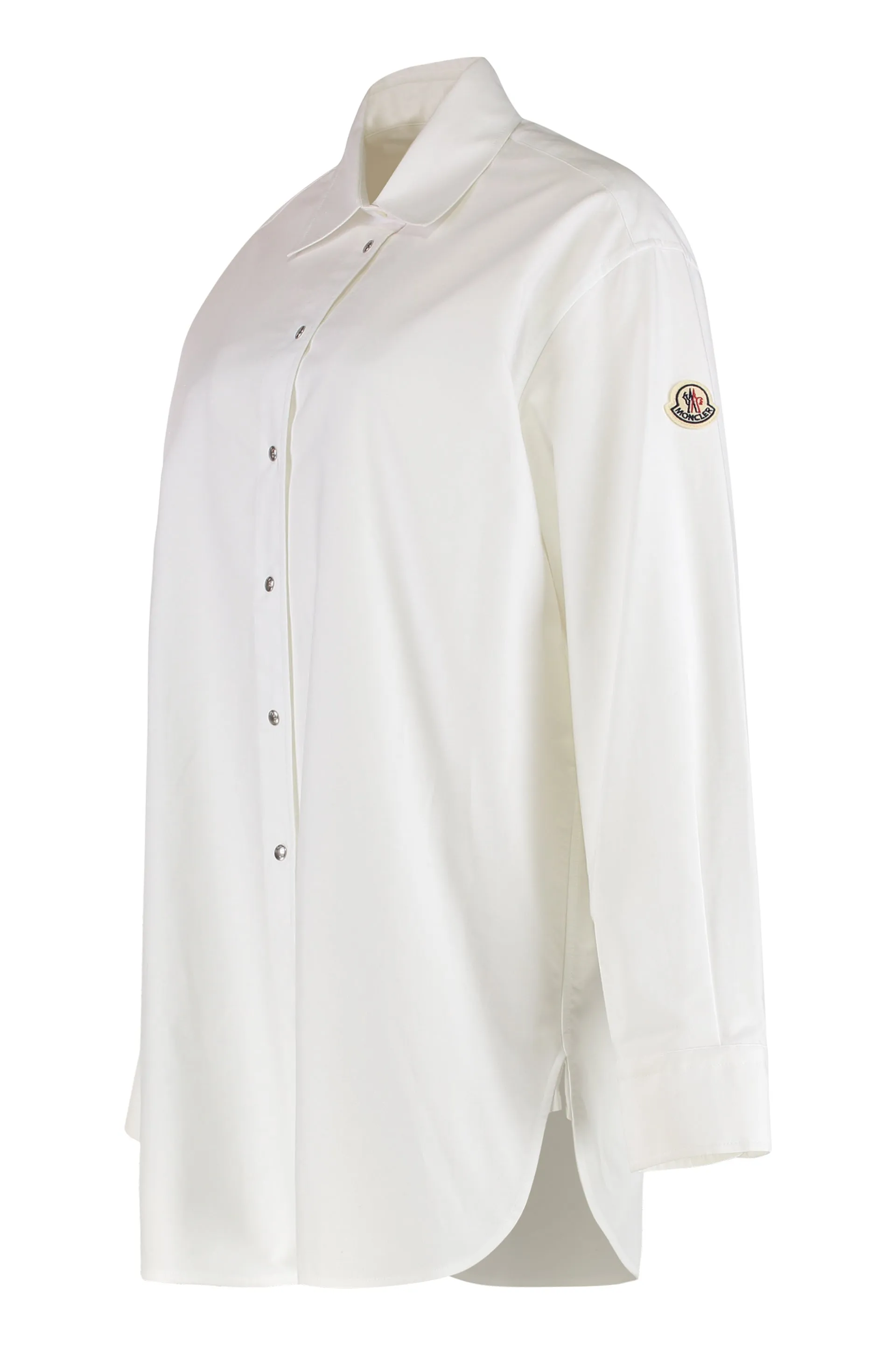Polo Neck Cotton Poplin Shirt sold by Lord & Taylor product image thumbnail 2