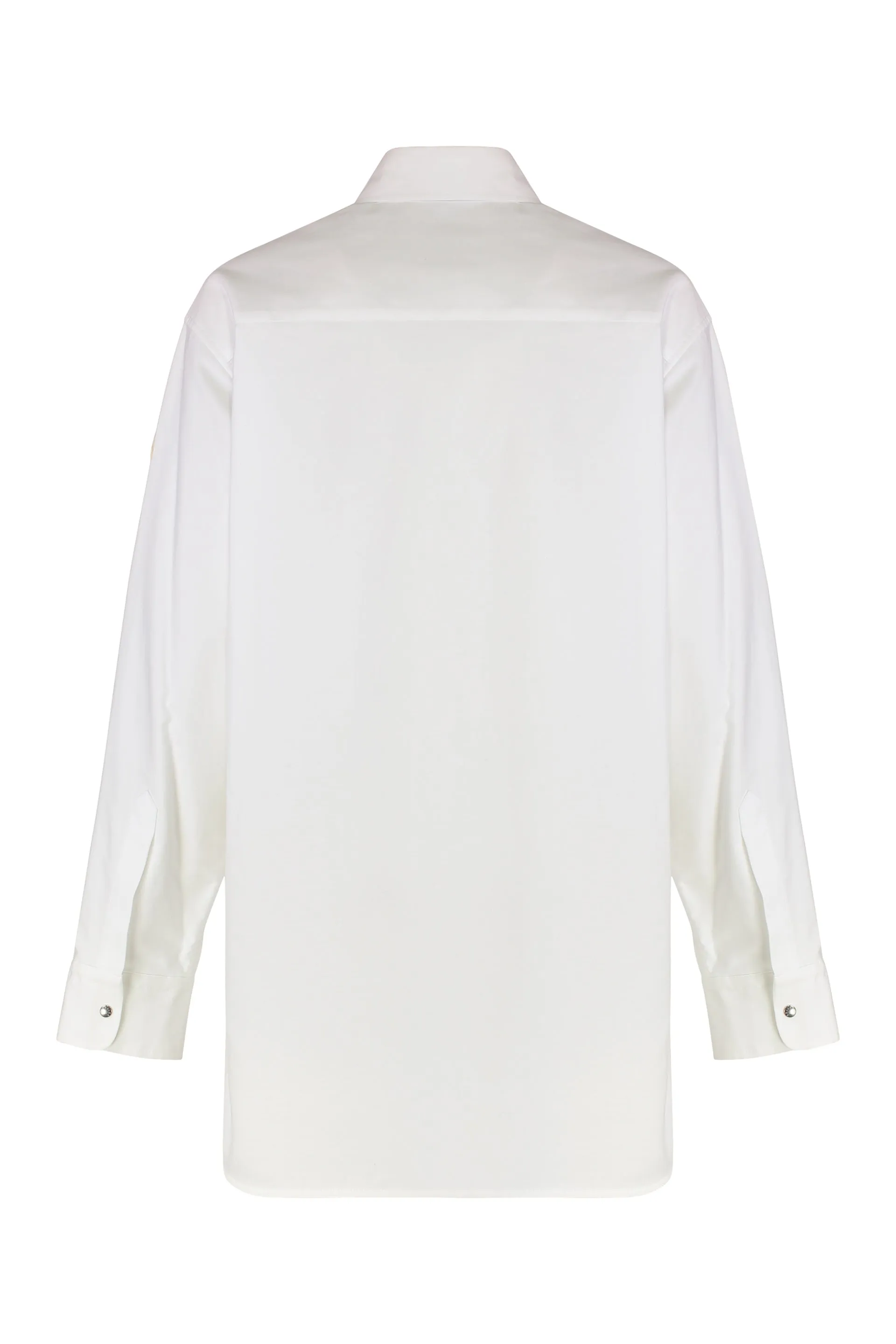 Polo Neck Cotton Poplin Shirt sold by Lord & Taylor product image thumbnail 3