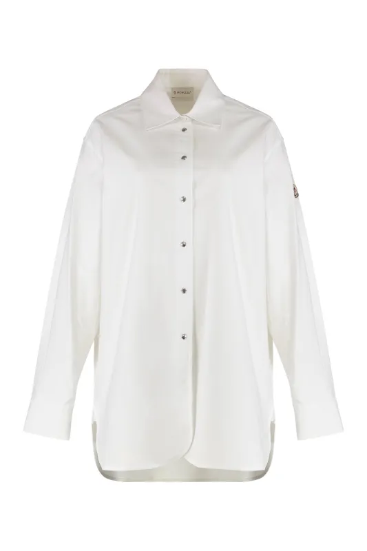 Polo Neck Cotton Poplin Shirt sold by Lord & Taylor