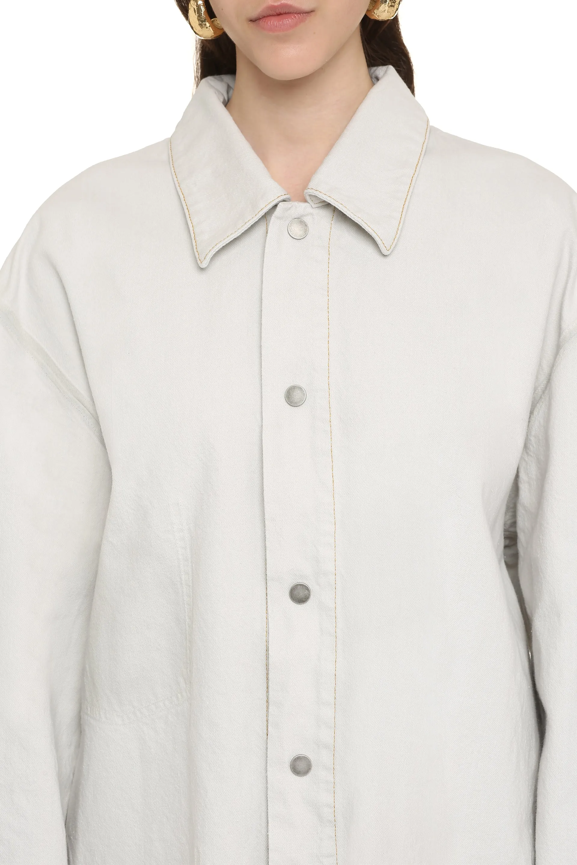 Ecru Denim Jacket sold by Lord & Taylor product image thumbnail 5