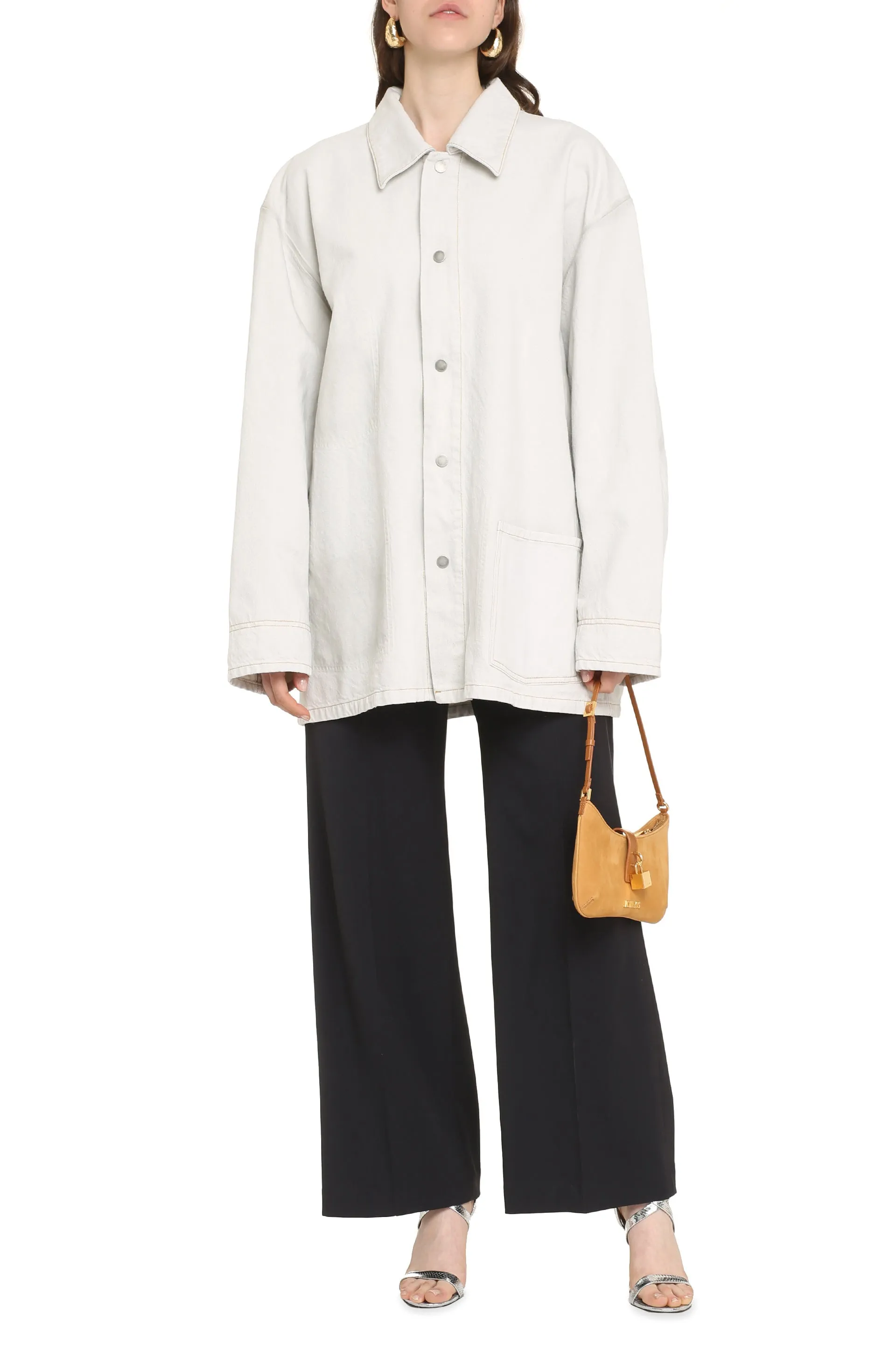 Ecru Denim Jacket sold by Lord & Taylor product image thumbnail 3