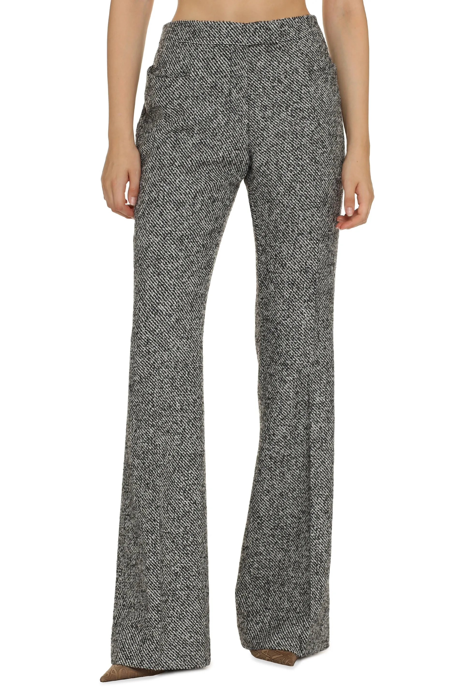 Flared Tweed Trousers sold by Lord & Taylor product image thumbnail 3