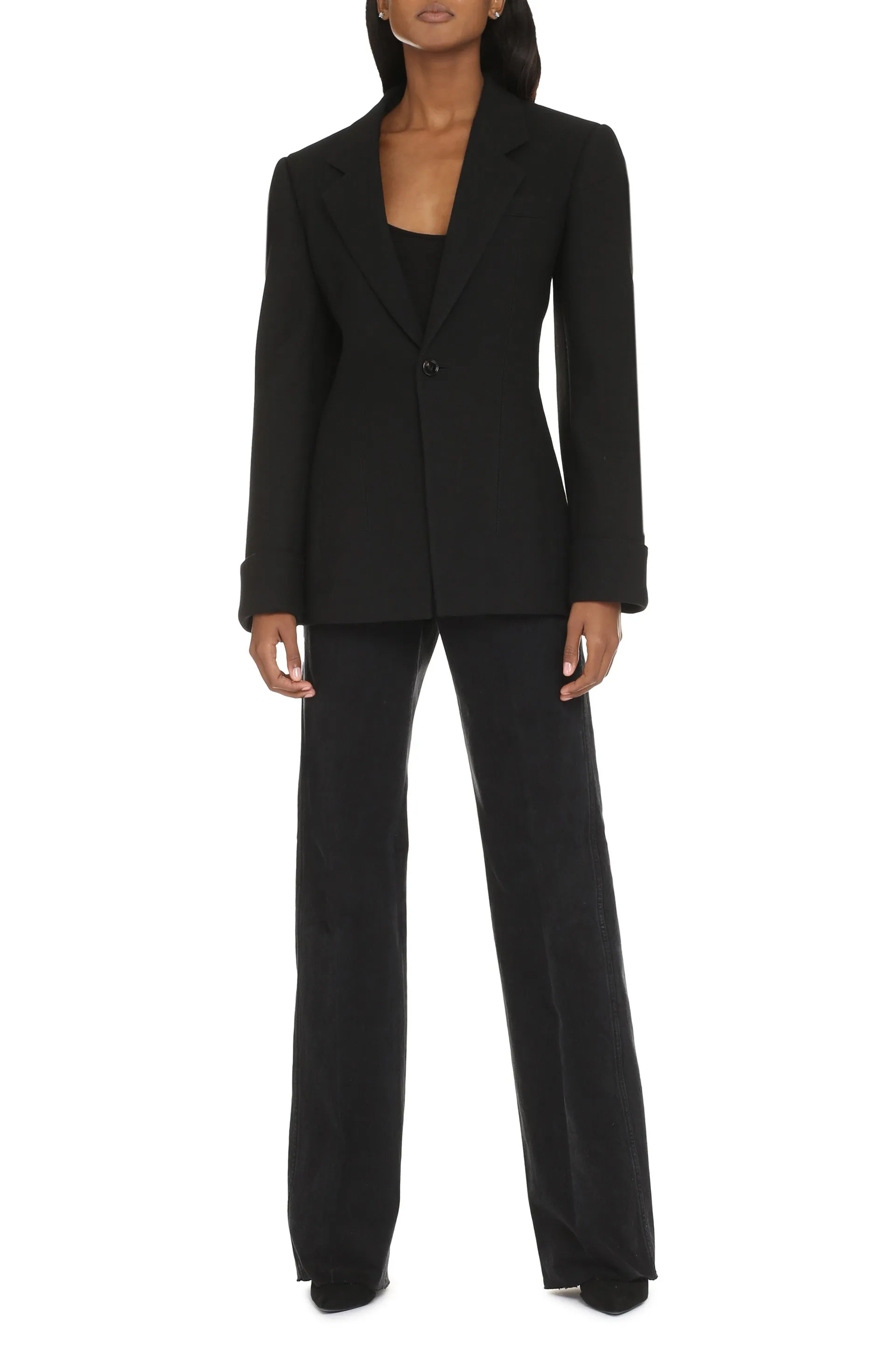 Cotton Blend Single-Breasted Jacket sold by Lord & Taylor product image thumbnail 3