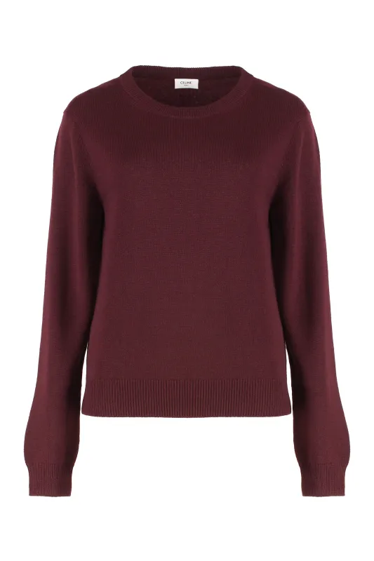 Burgundy Crew-Neck Cashmere Sweater sold by Lord & Taylor