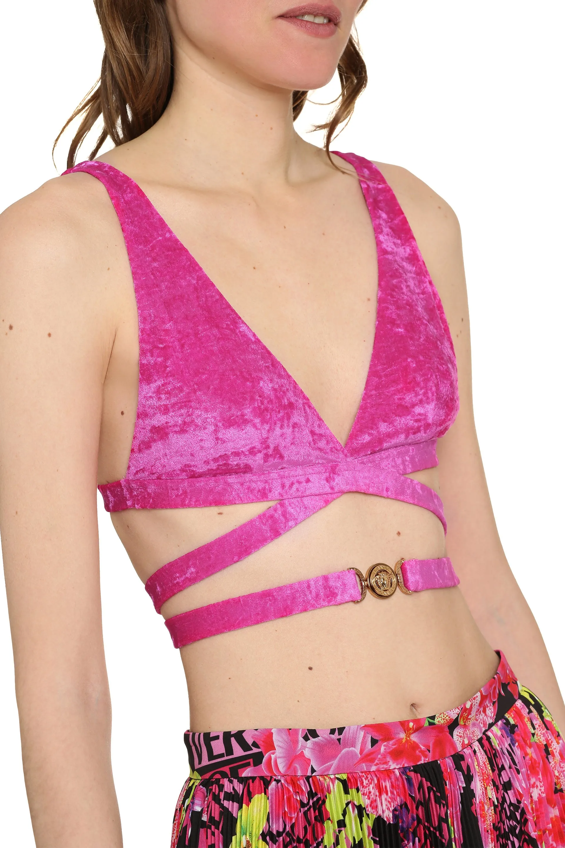 Fuchsia Triangle Bikini Top sold by Lord & Taylor product image thumbnail 3