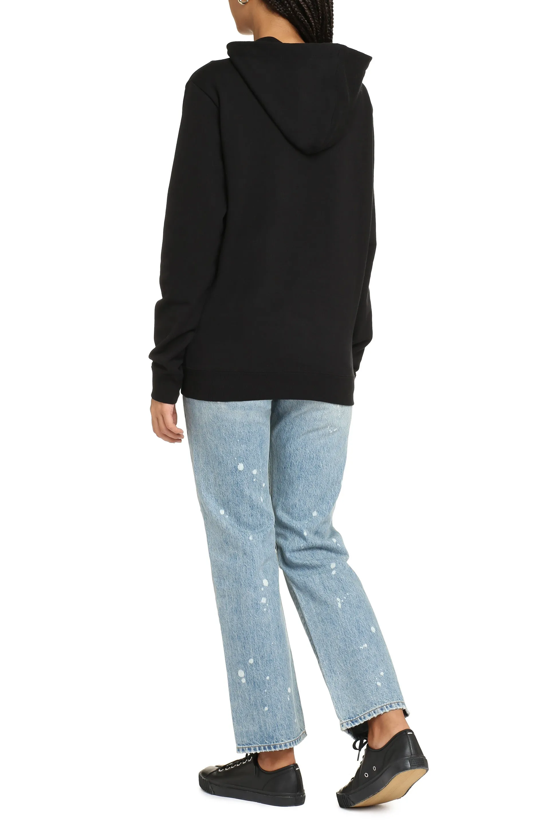 Black Cotton Hoodie sold by Lord & Taylor product image thumbnail 4