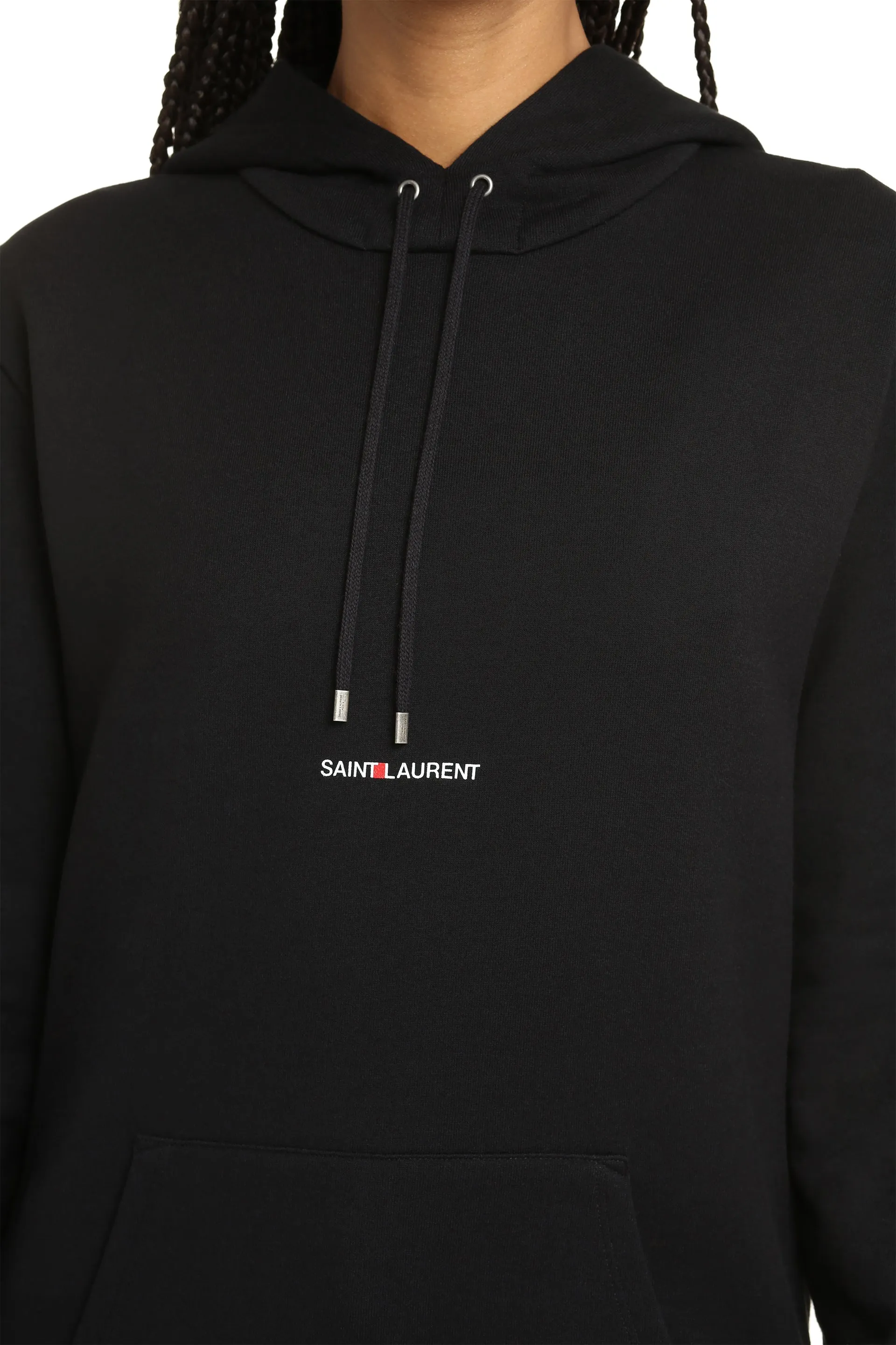 Black Cotton Hoodie sold by Lord & Taylor product image thumbnail 5