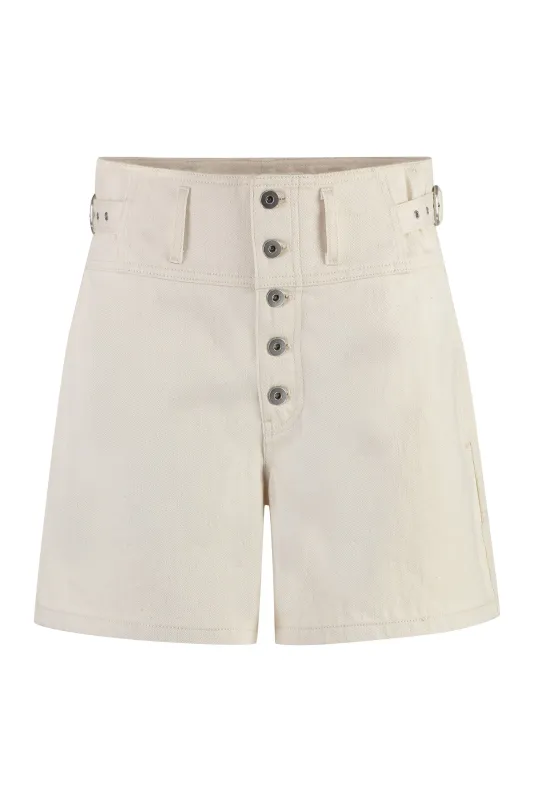 Beige Denim Shorts made by Jil Sander