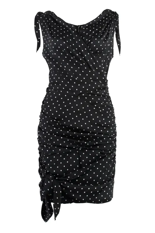 Polka-Dot Print Silk Mini Dress sold by Lord & Taylor