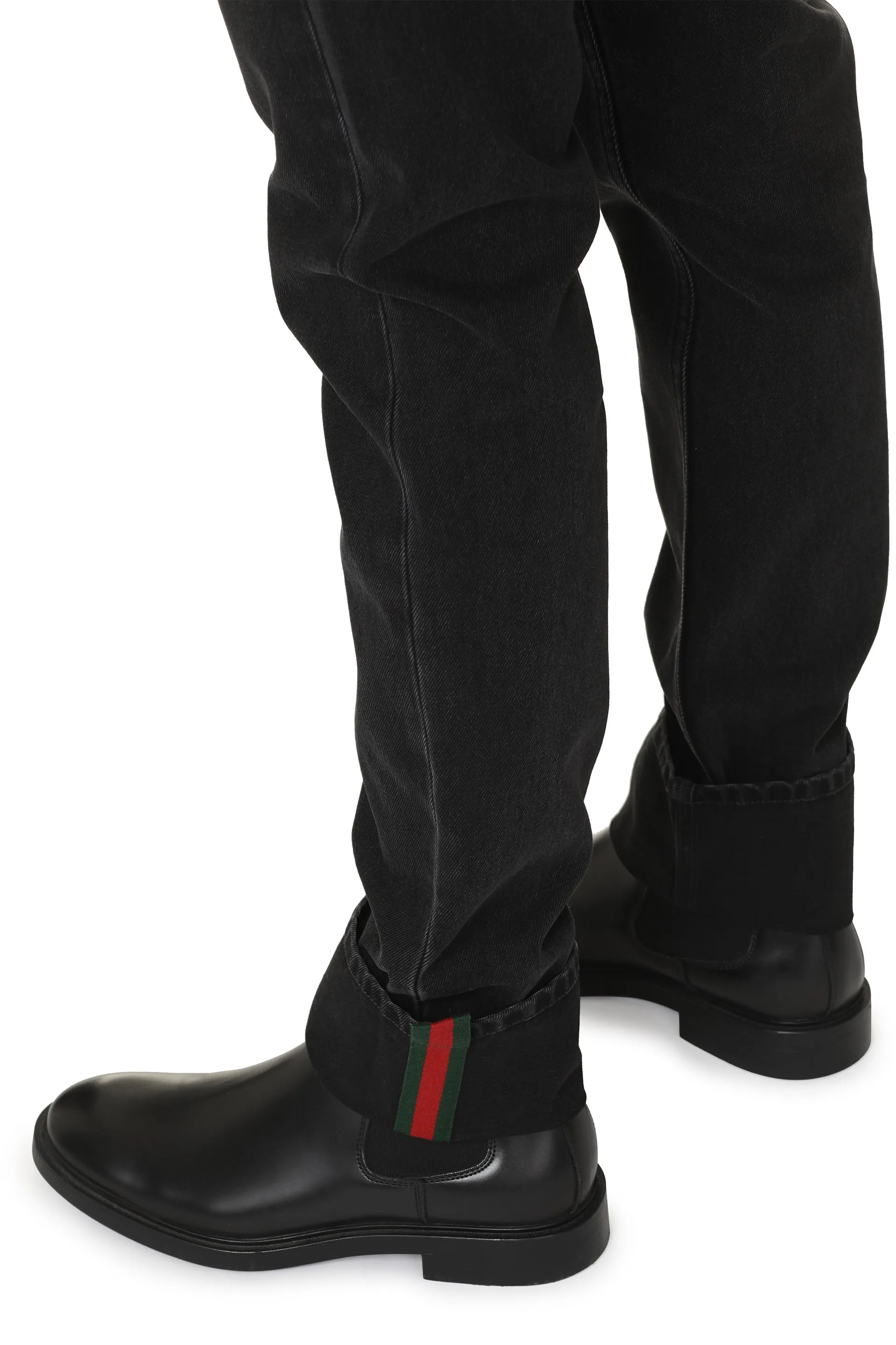 Black 5-Pocket Straight-Leg Jeans sold by Lord & Taylor product image thumbnail 3