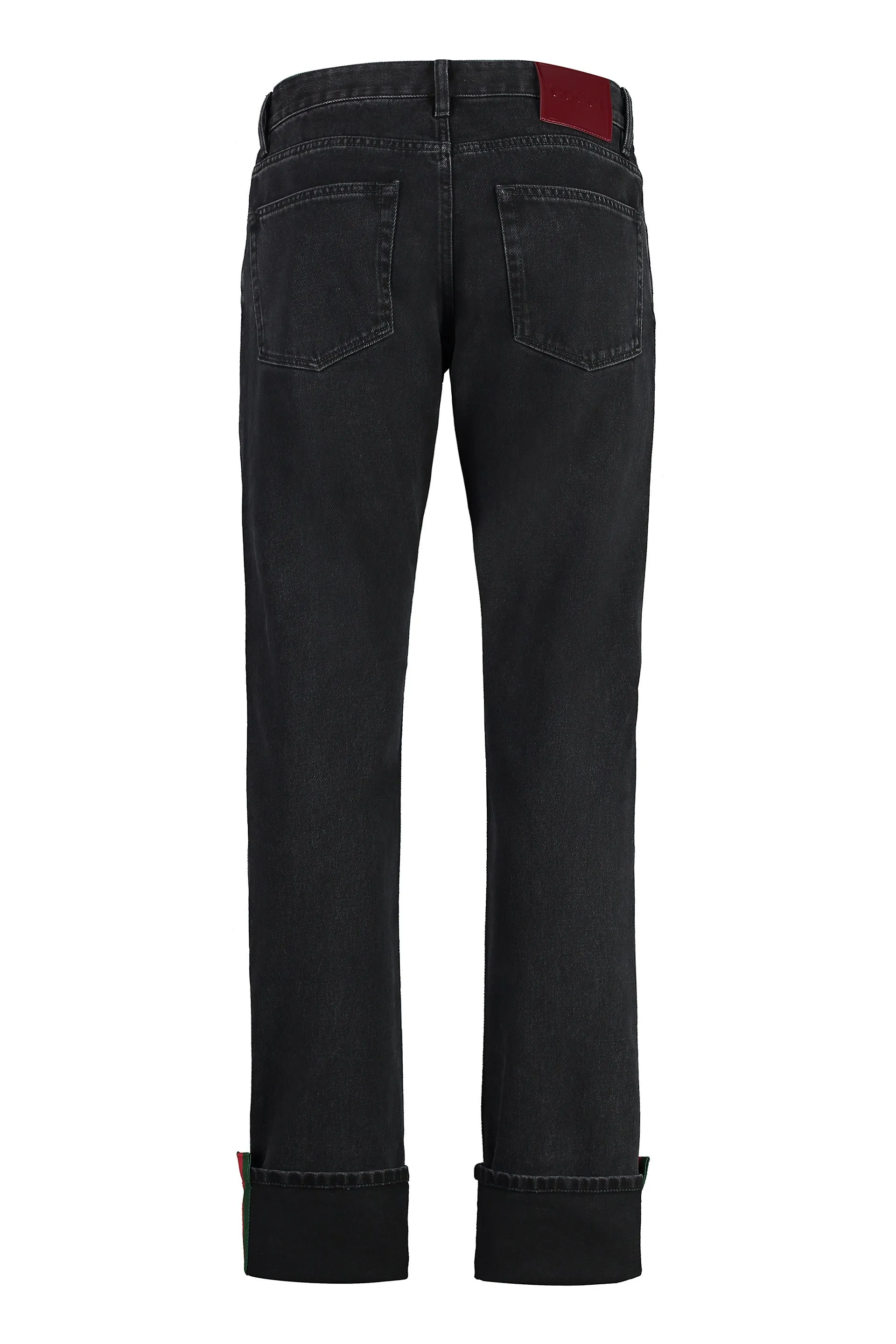 Black 5-Pocket Straight-Leg Jeans sold by Lord & Taylor product image thumbnail 2