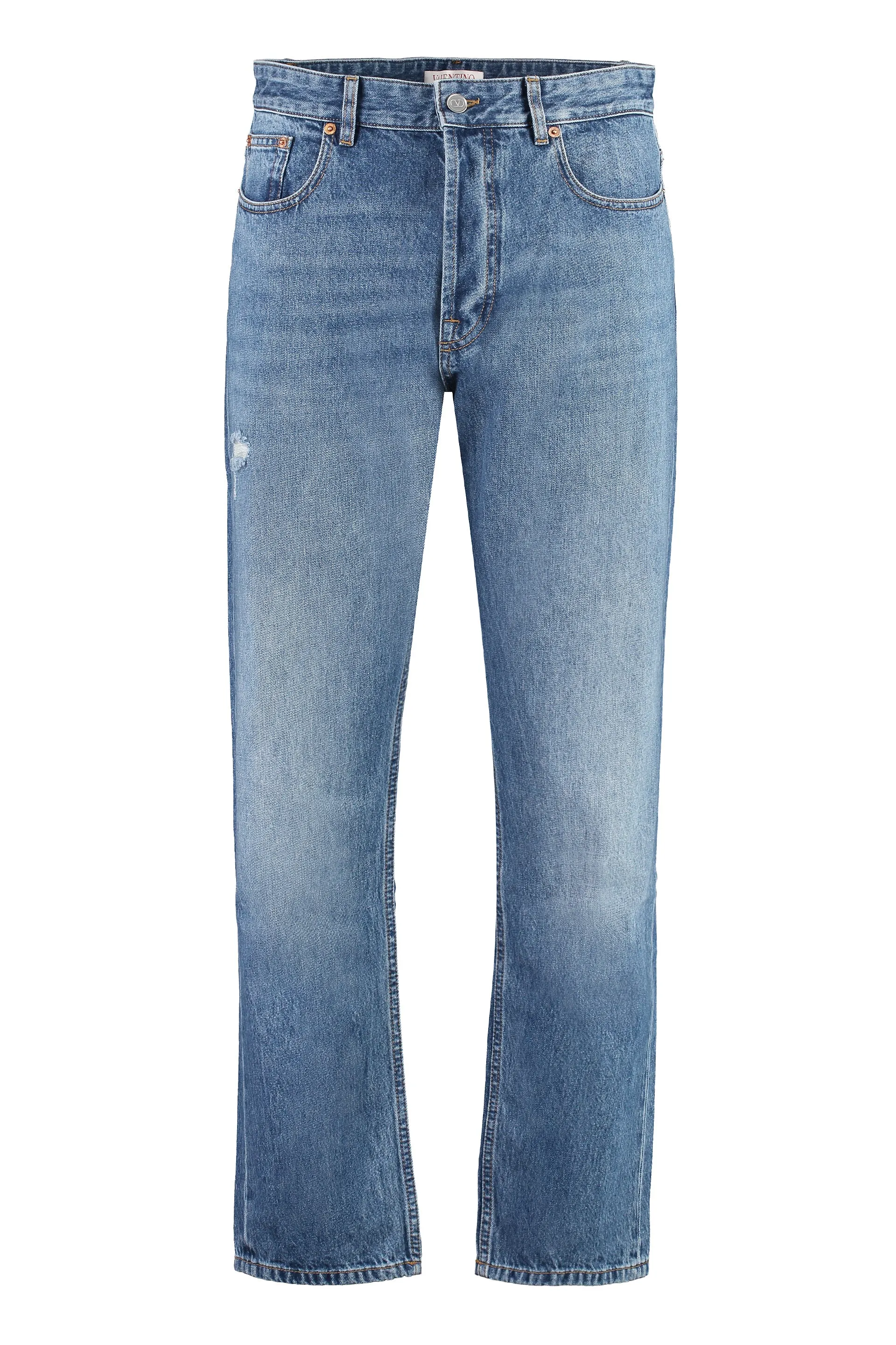 5-Pocket Straight-Leg Jeans sold by Lord & Taylor