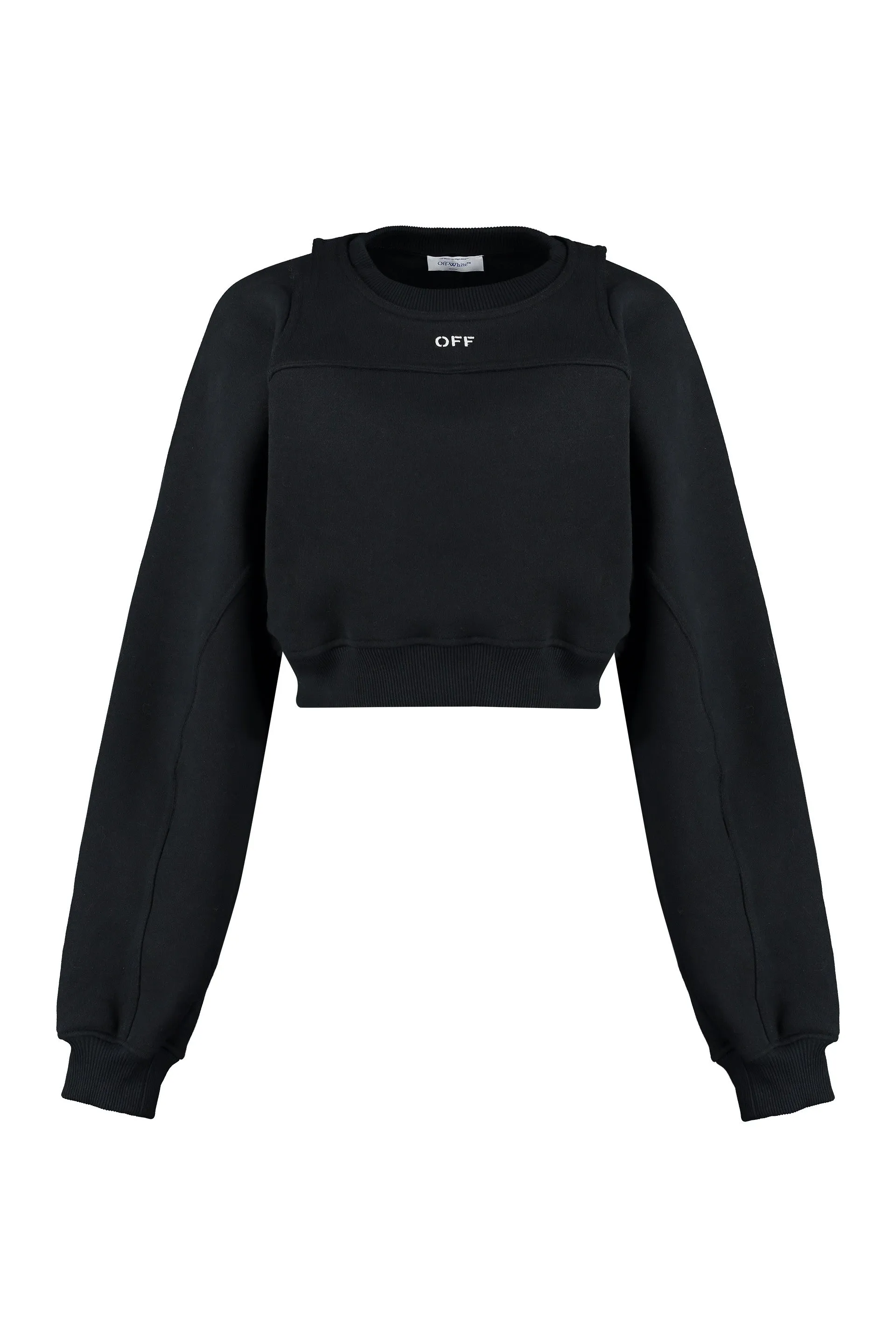 Cropped Logo Detail Cotton Sweatshirt sold by Lord & Taylor