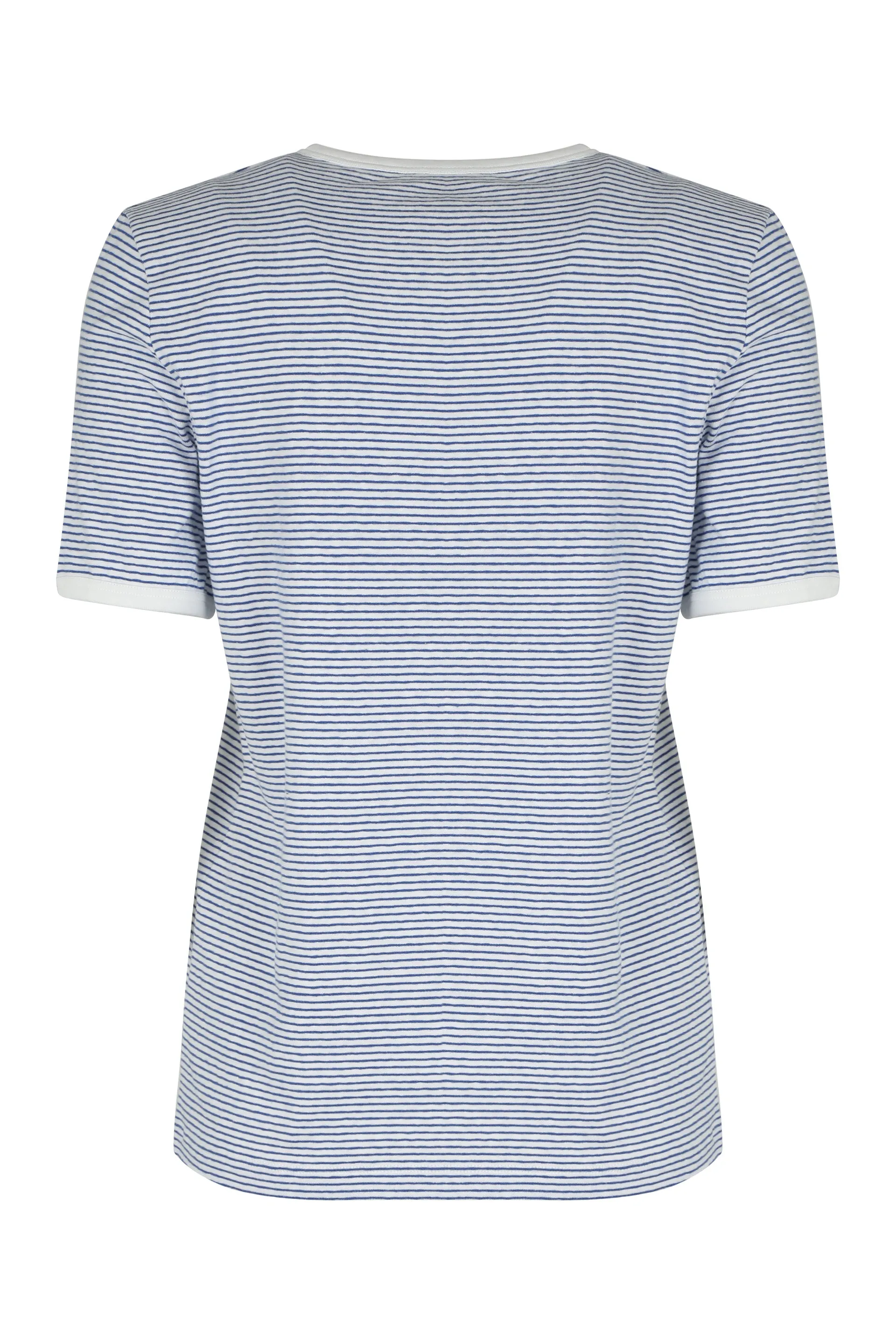 Striped Round-Neck Cotton T-Shirt sold by Lord & Taylor product image thumbnail 2
