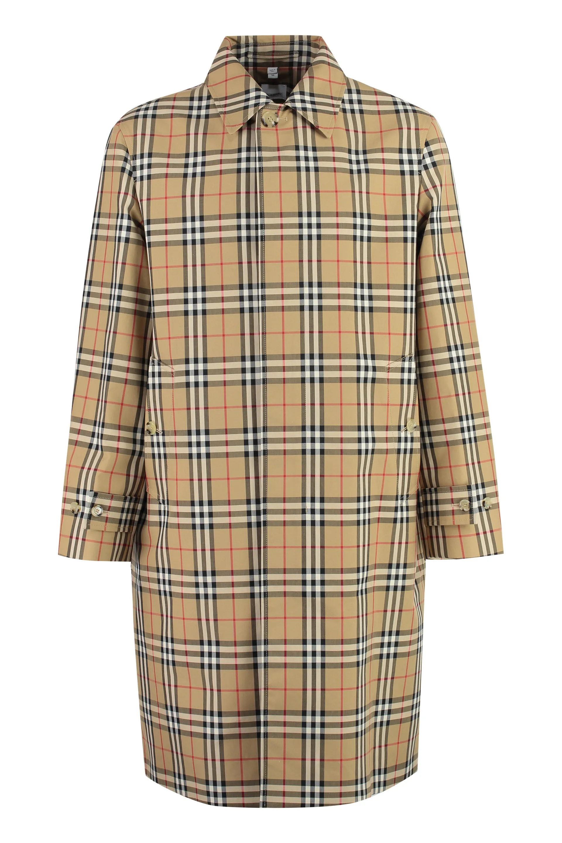 Checked Cotton Trench Coat sold by Lord & Taylor