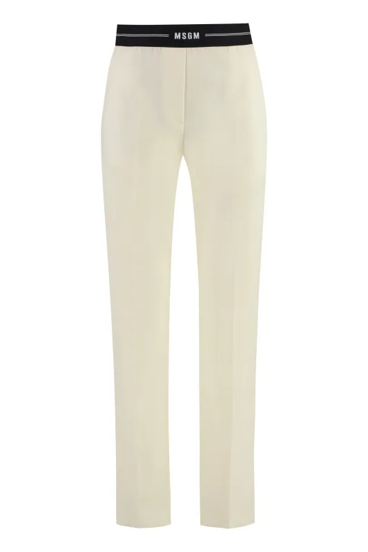 Wool Trousers in Ivory sold by Lord & Taylor