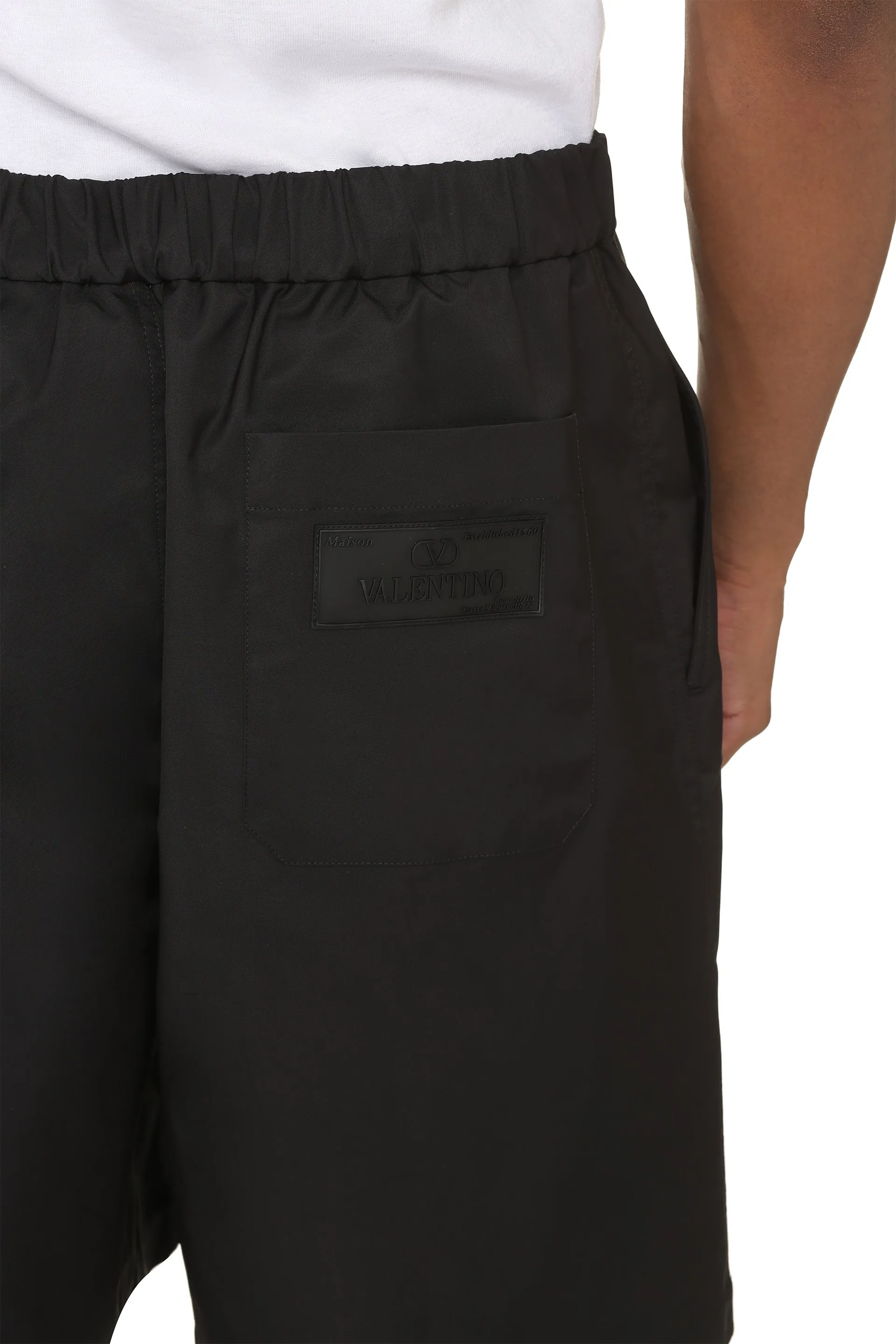 Black Nylon Bermuda Shorts sold by Lord & Taylor product image thumbnail 5