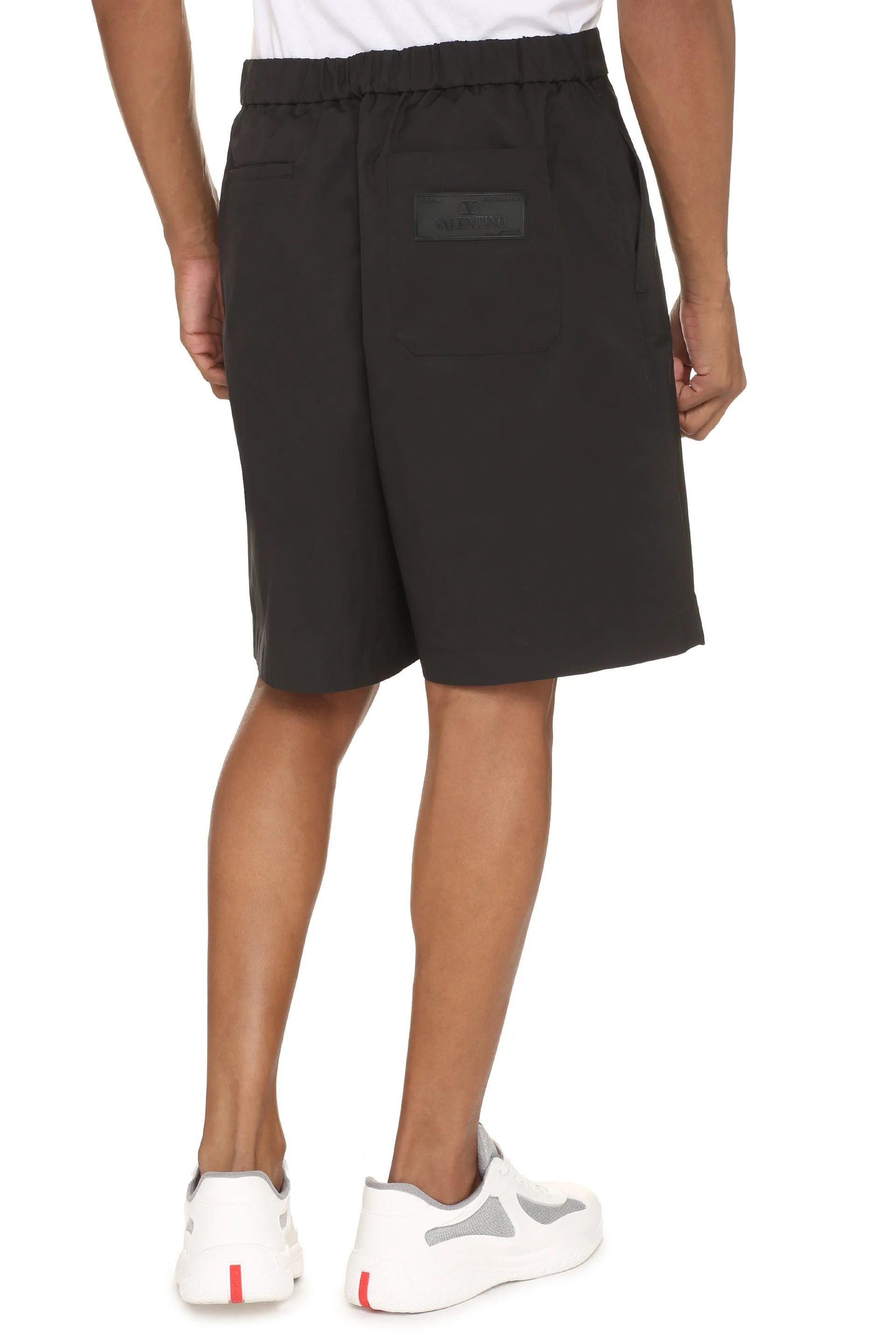 Black Nylon Bermuda Shorts sold by Lord & Taylor product image thumbnail 4