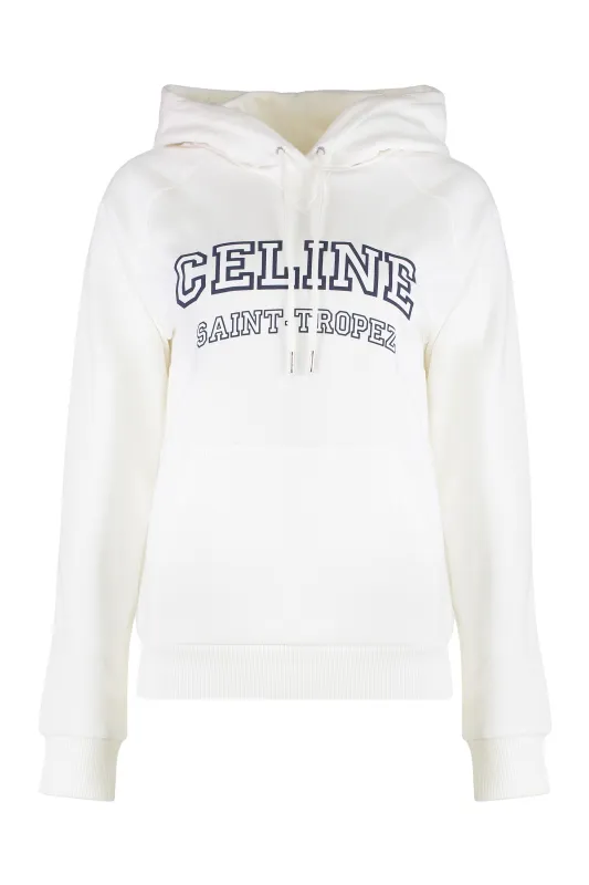 White Cotton Hoodie sold by Lord & Taylor