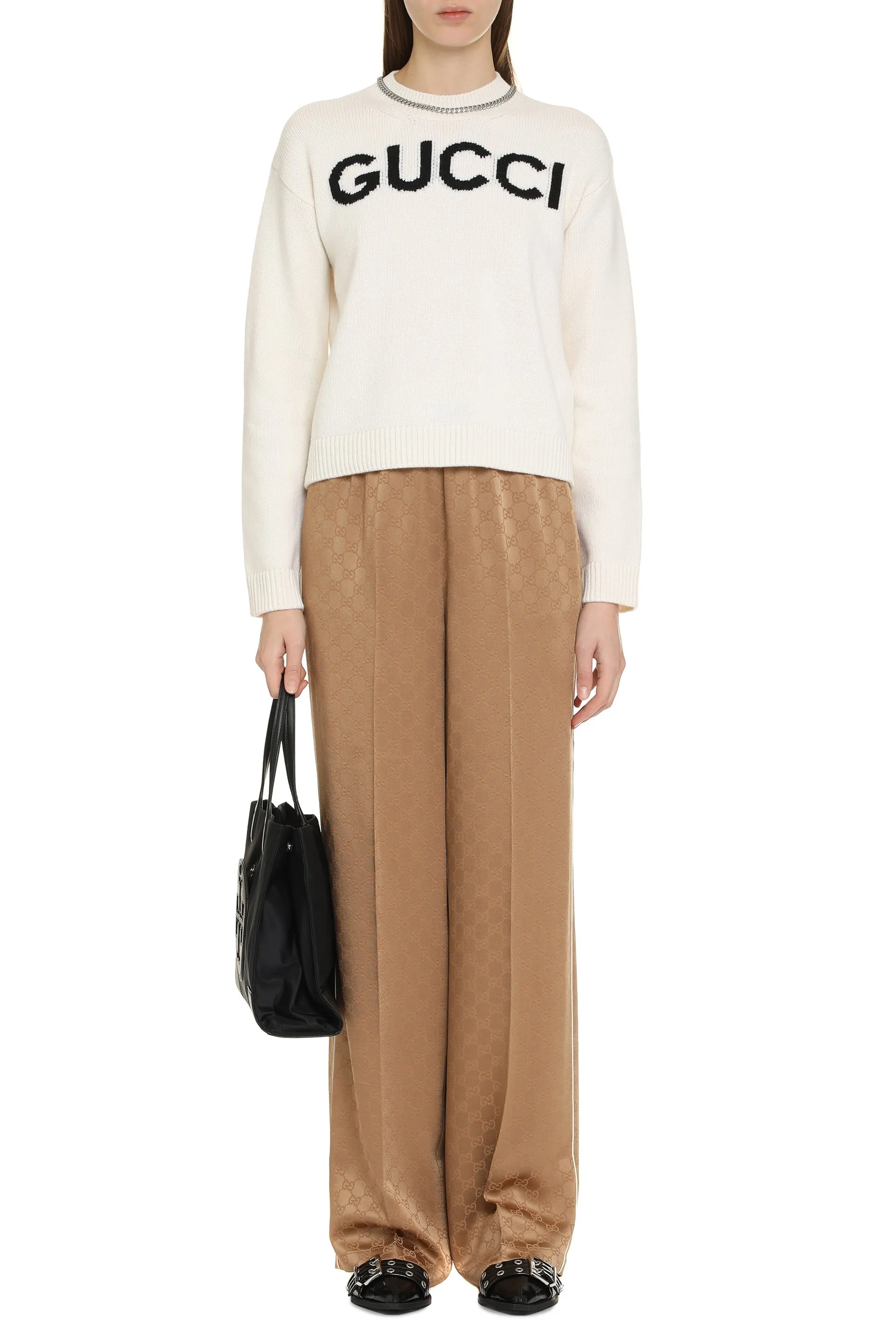 Gucci GG Motif Jacquard Trousers sold by Lord & Taylor product image thumbnail 3