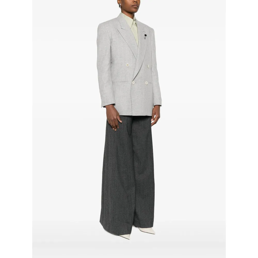 Double-Breasted Light Grey Jacket sold by Lord & Taylor product image thumbnail 4