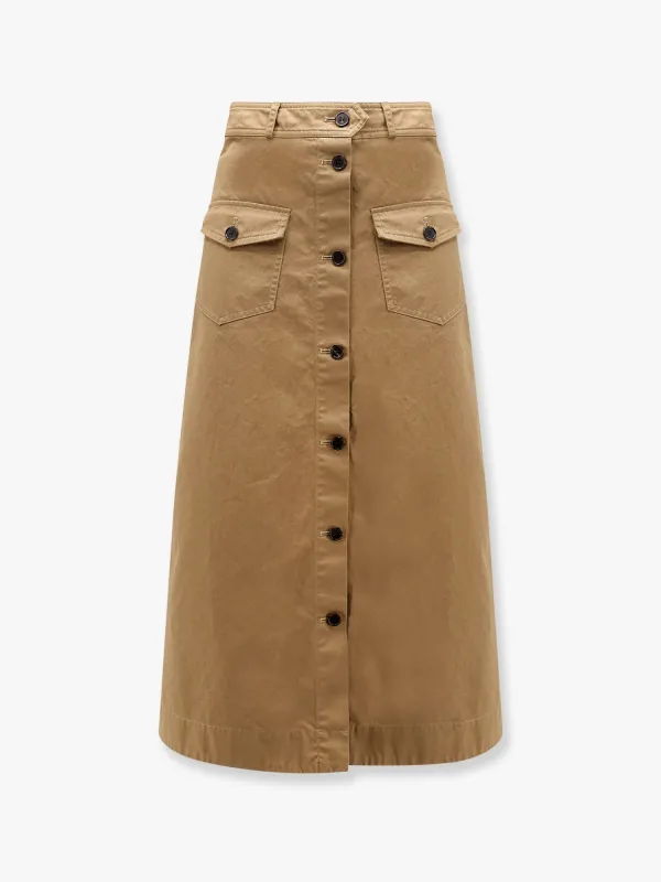 Serge Cotton Midi Skirt sold by Lord & Taylor