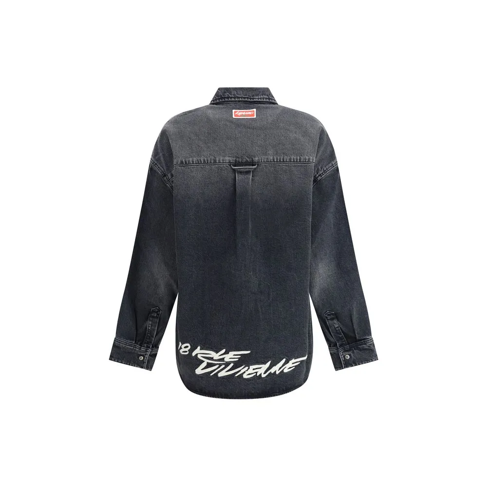 Kenzo x Futura Workwear embroidered japanese Denim Shirt sold by Lord & Taylor product image thumbnail 2