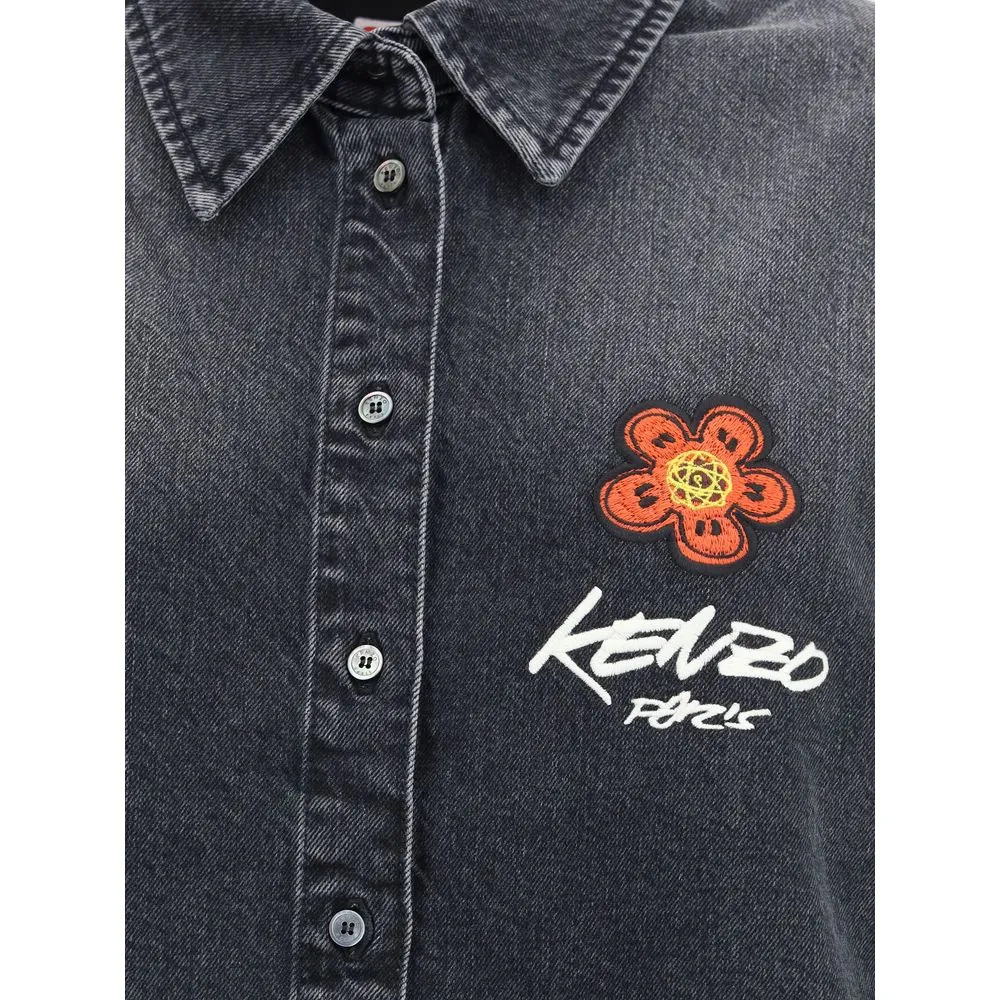 Kenzo x Futura Workwear embroidered japanese Denim Shirt sold by Lord & Taylor product image thumbnail 3