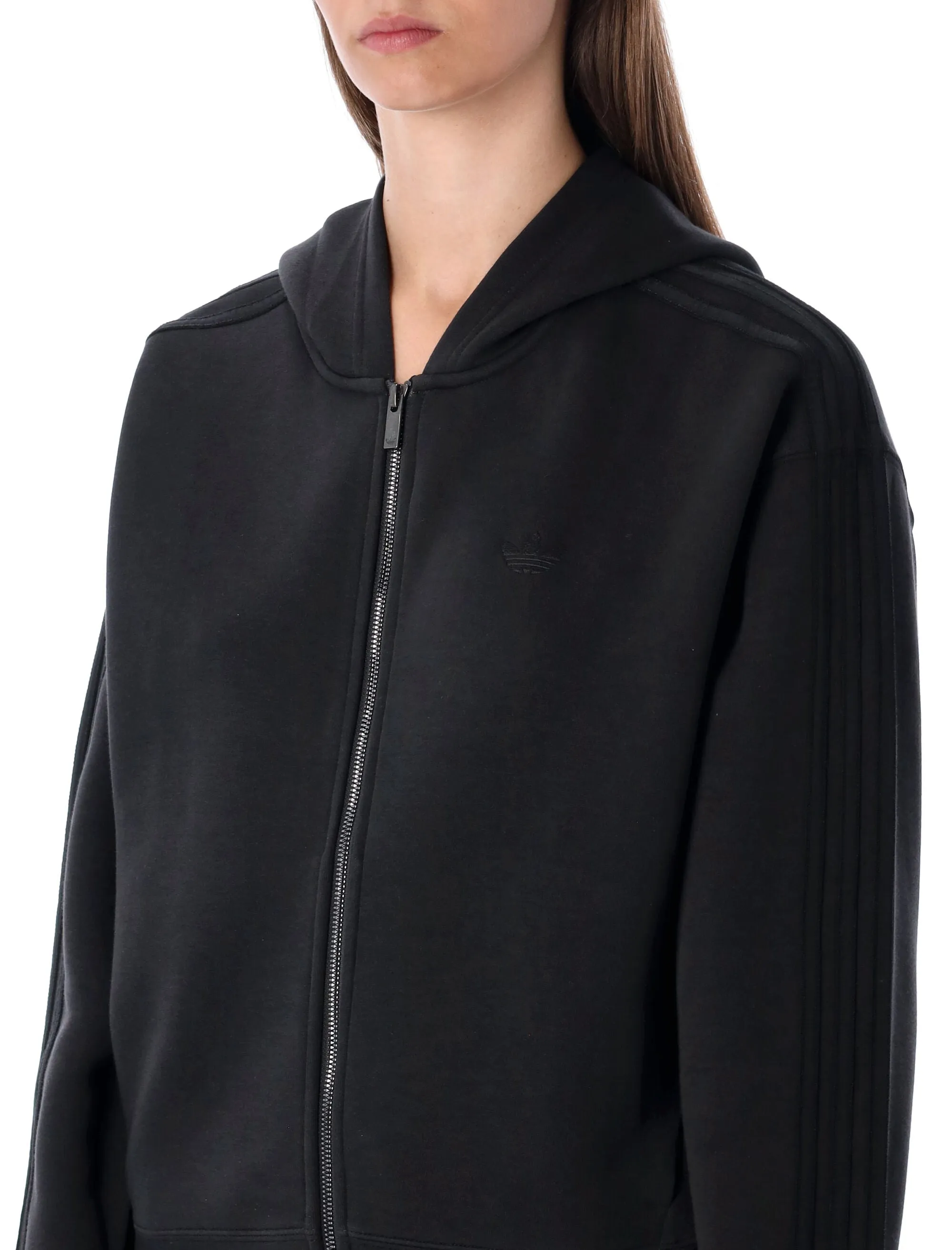 ADIDAS ORIGINALS BLACK ZIP HOODIE sold by Lord & Taylor product image thumbnail 3