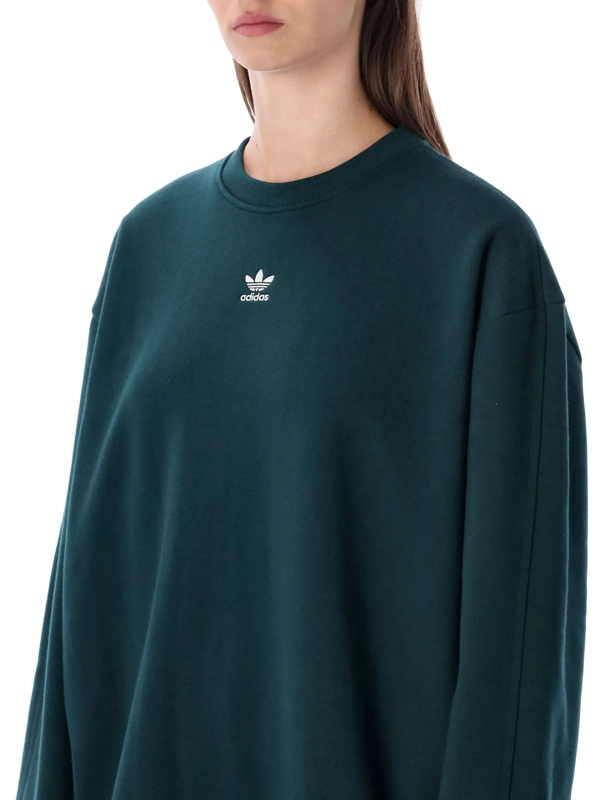 ADIDAS ORIGINALS ESSENTIALS OVERSIZED FLEECE CREWNECK sold by Lord & Taylor product image thumbnail 3