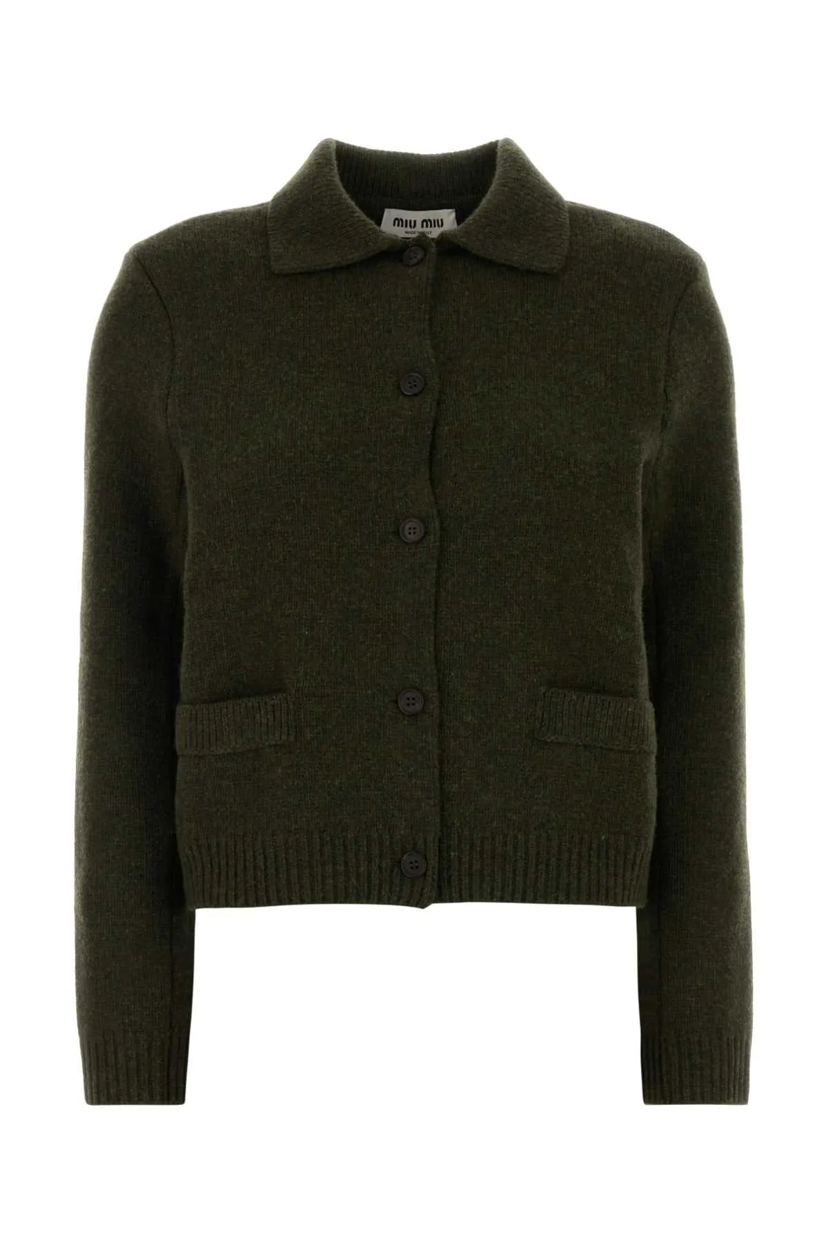 BOTTLE GREEN WOOL CARDIGAN sold by Lord & Taylor