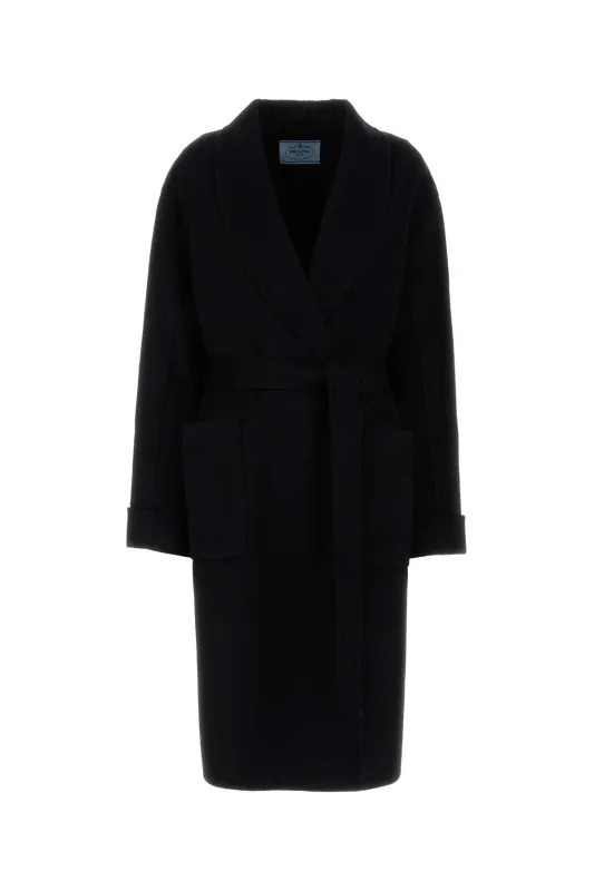 BLACK WOOL BLEND COAT sold by Lord & Taylor