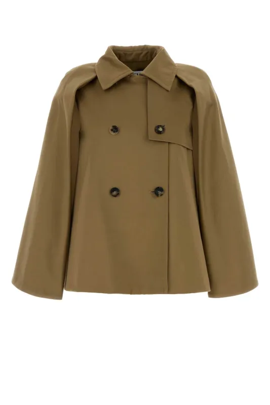 CAMEL GABARDINE CAPE sold by Lord & Taylor