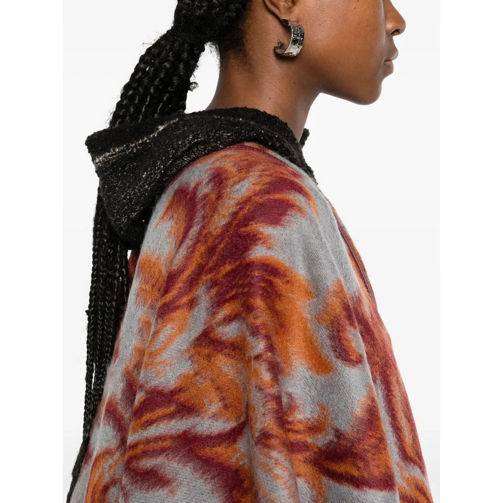 Wool-Blend Cape in Blue/Orange sold by Lord & Taylor product image thumbnail 5