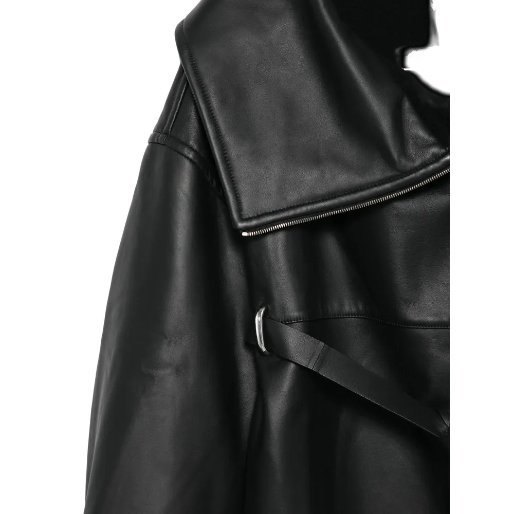 Mid-Length Lambskin Coat with Belt sold by Lord & Taylor product image thumbnail 3