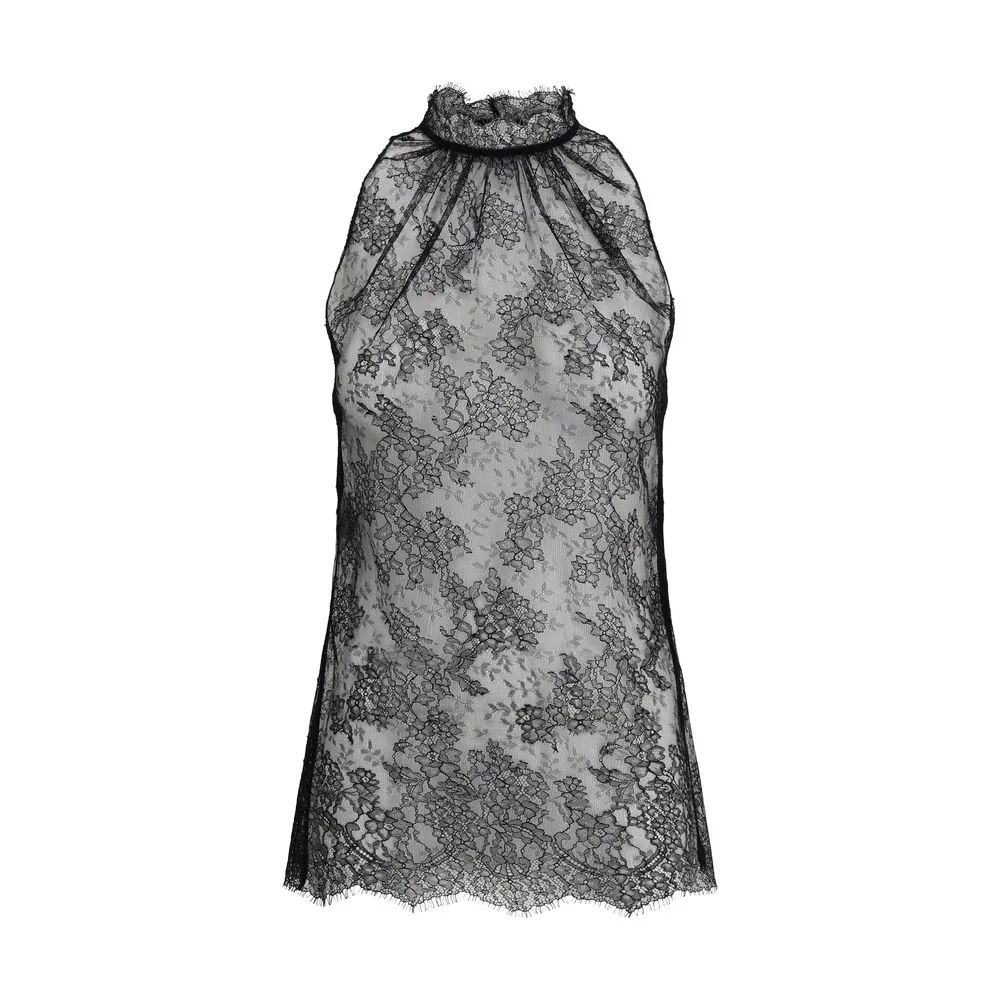 Sleeveless black Lace Top sold by Lord & Taylor